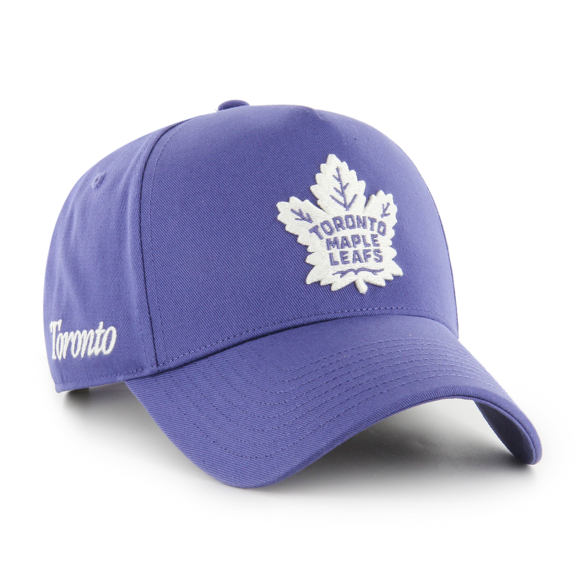 Toronto Maple Leafs NHL 47 Brand Men's Purple Foundation Offside A-Frame Snapback Hat