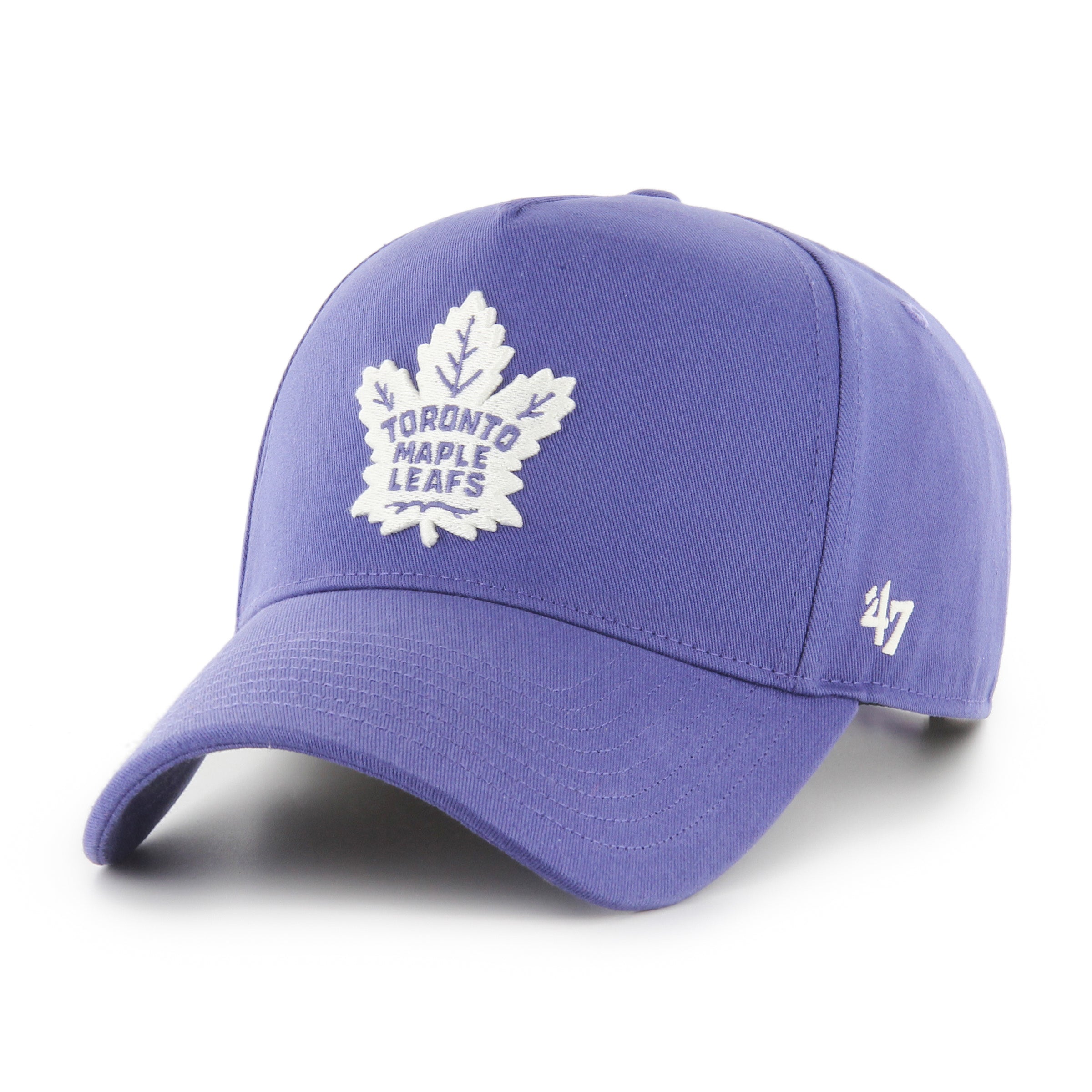 Toronto Maple Leafs NHL 47 Brand Men's Purple Foundation Offside A-Frame Snapback Hat