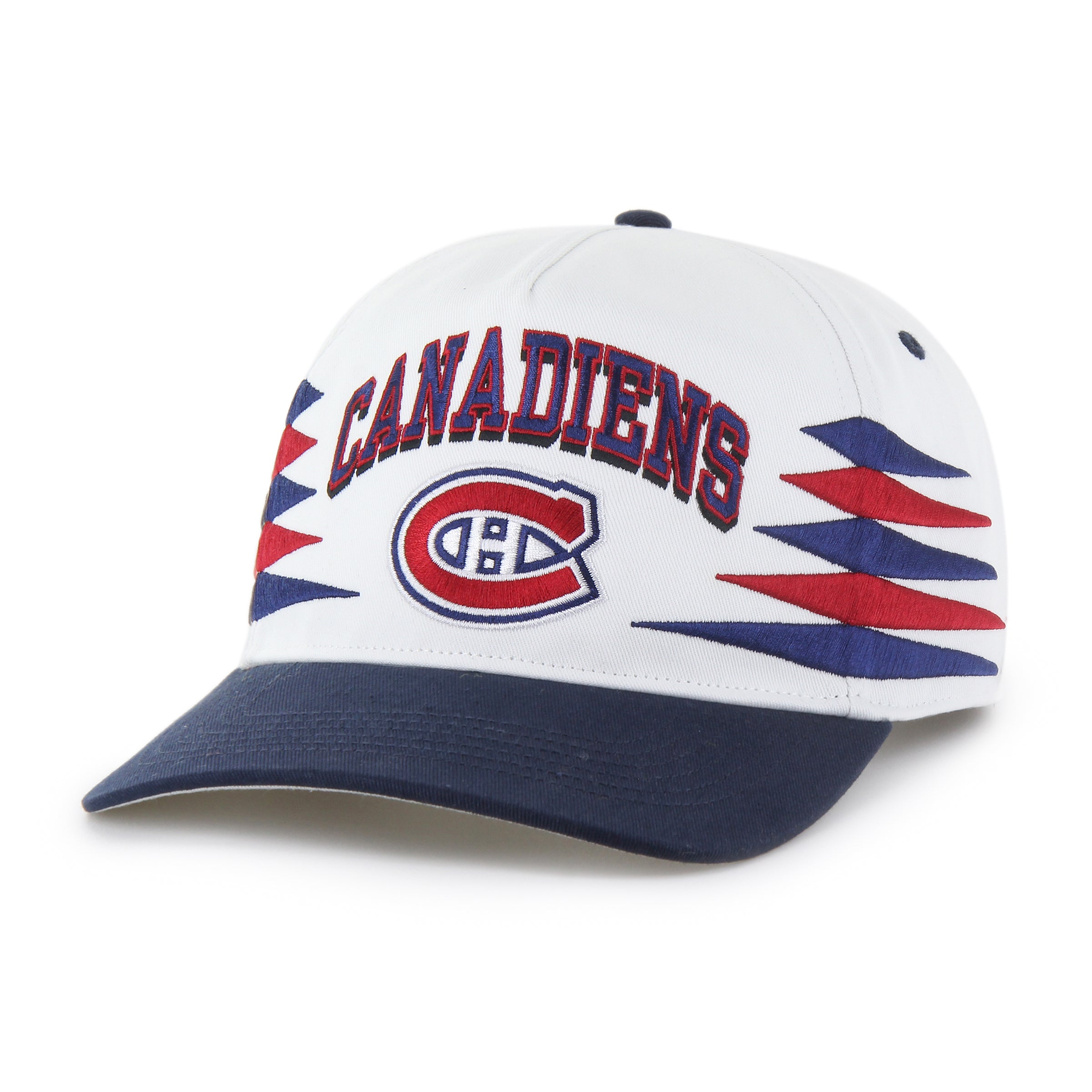 Montreal Canadiens NHL 47 Brand Men's White Diamond Hitch Snapback Hat