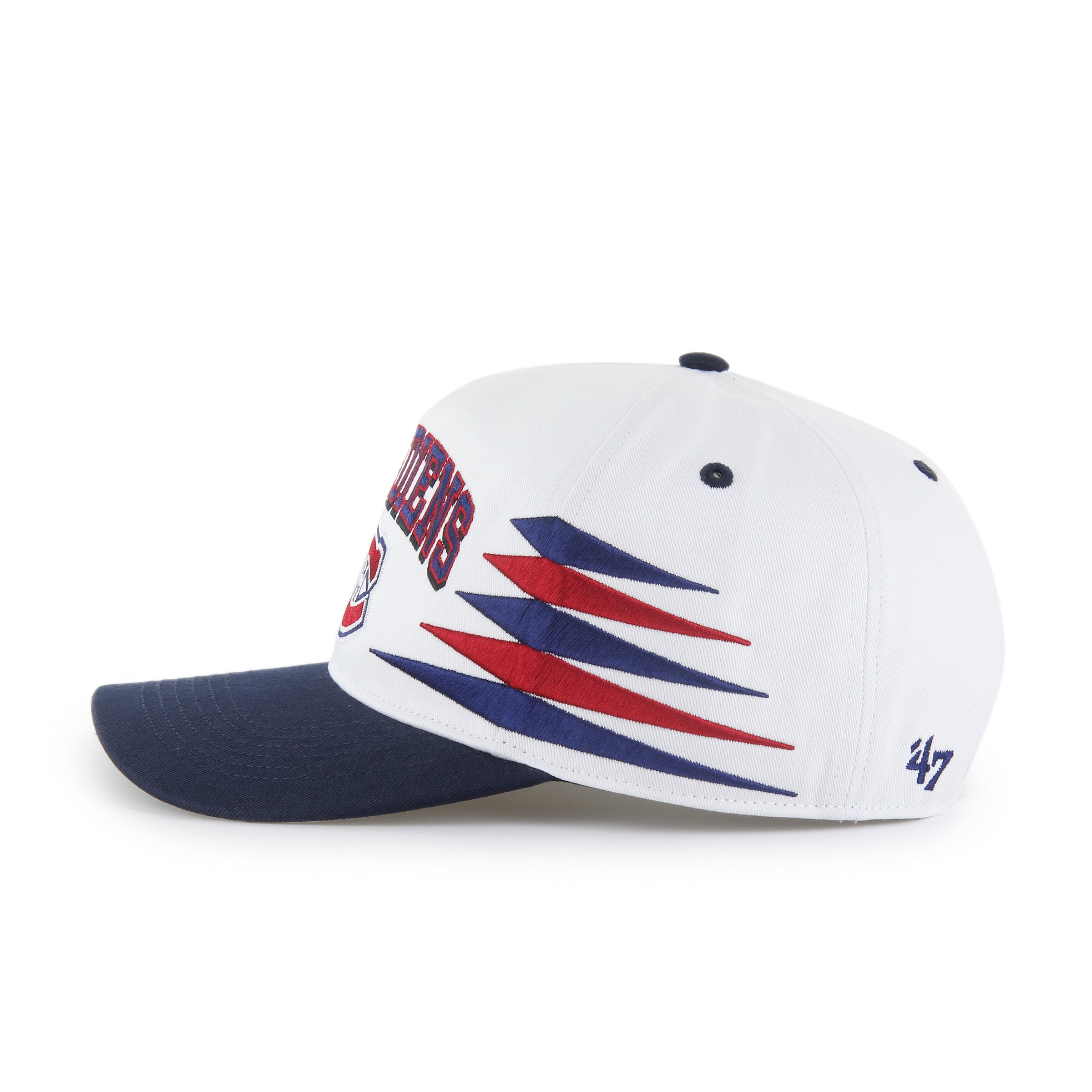 Montreal Canadiens NHL 47 Brand Men's White Diamond Hitch Snapback Hat