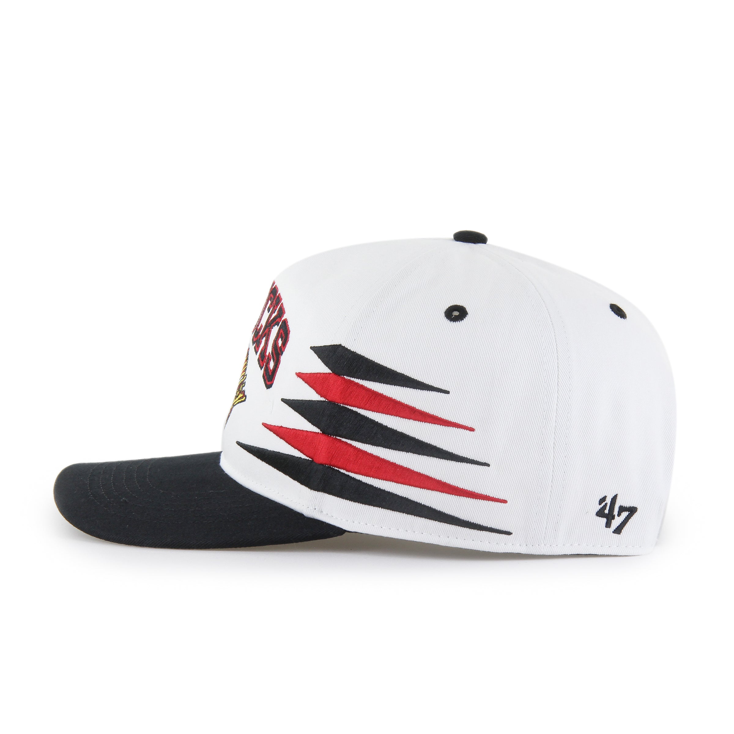 Vancouver Canucks NHL 47 Brand Men's White Diamond Hitch Snapback Hat