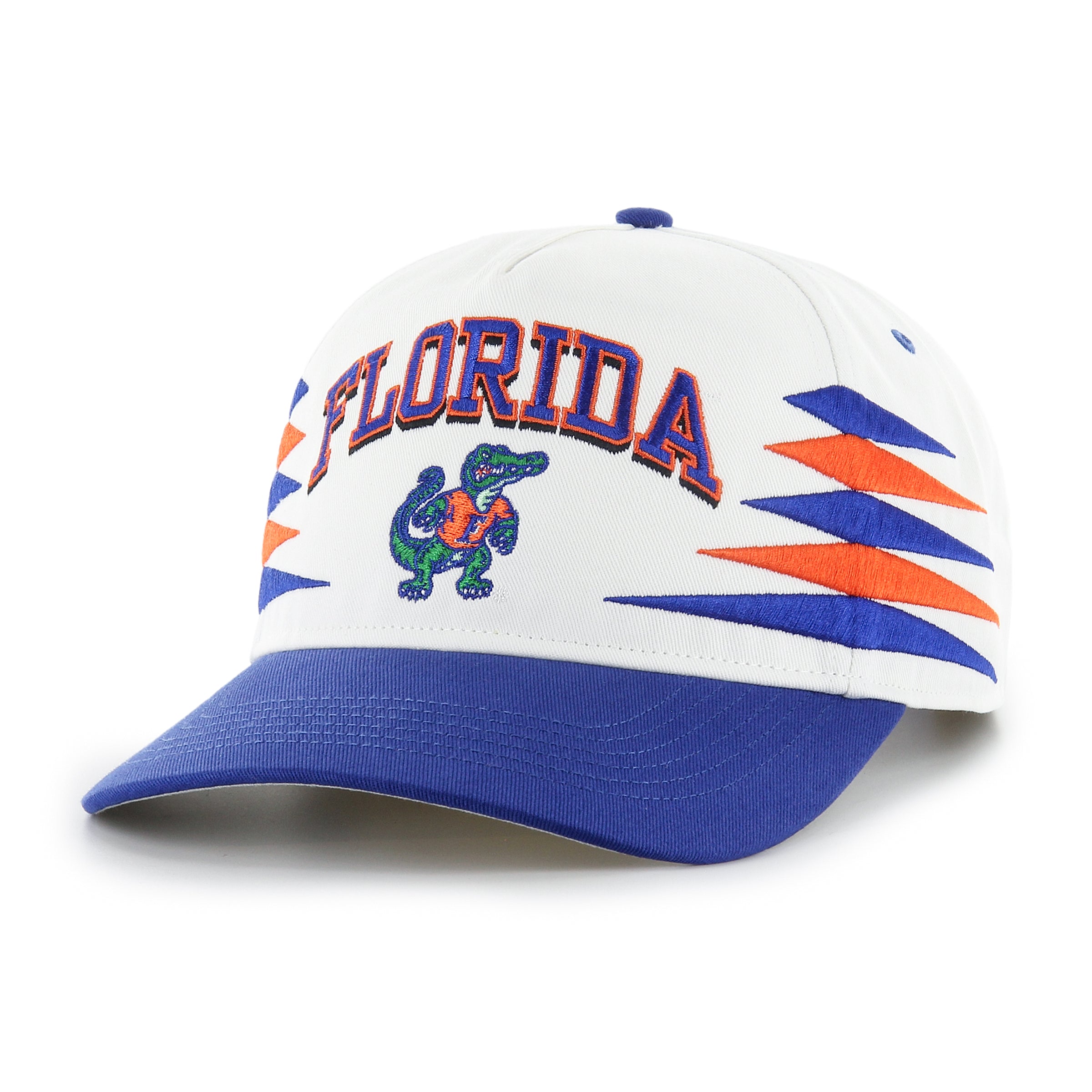 Casquette snapback blanche à diamants pour homme des Florida Gators de la NCAA 47 Brand