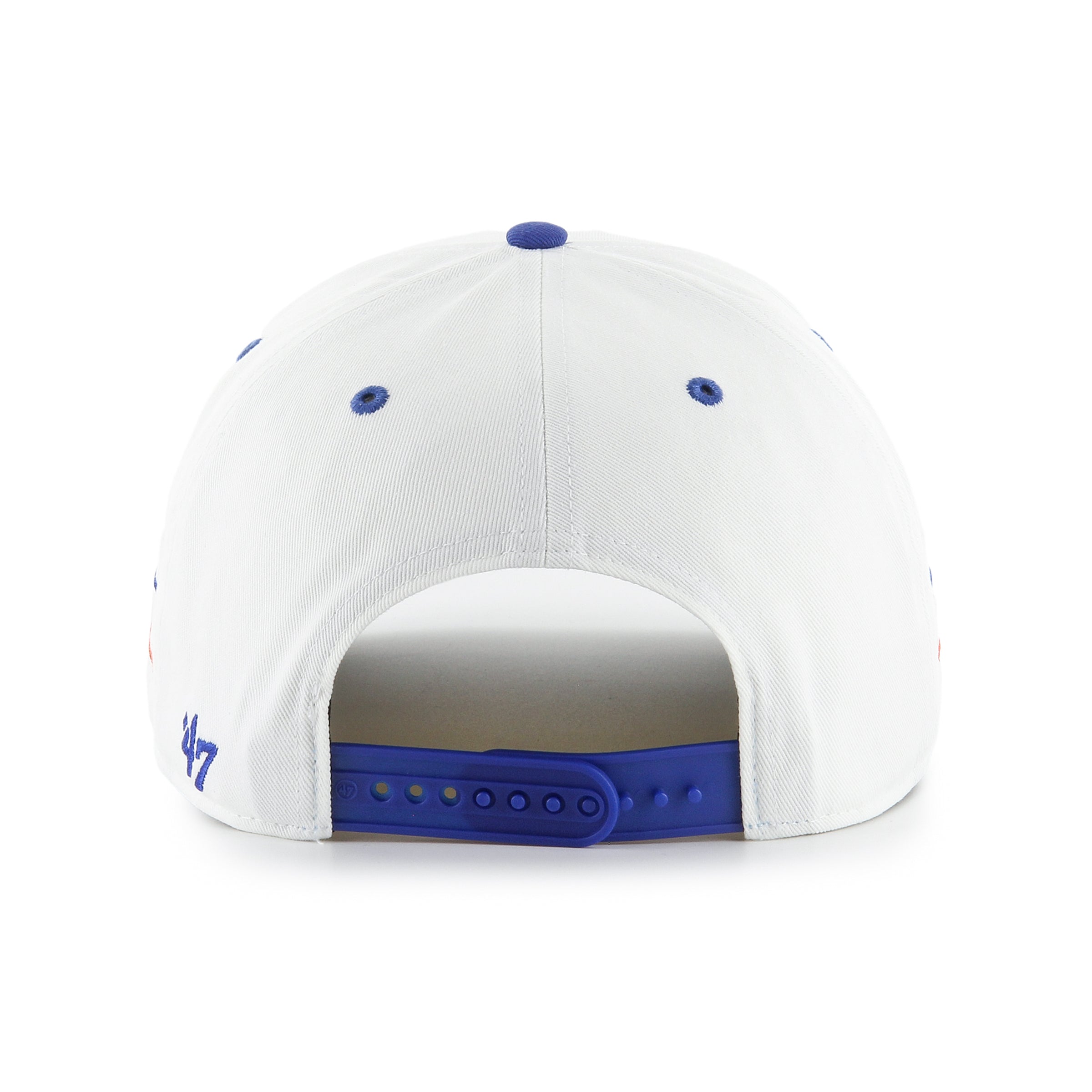 Casquette snapback blanche à diamants pour homme des Florida Gators de la NCAA 47 Brand