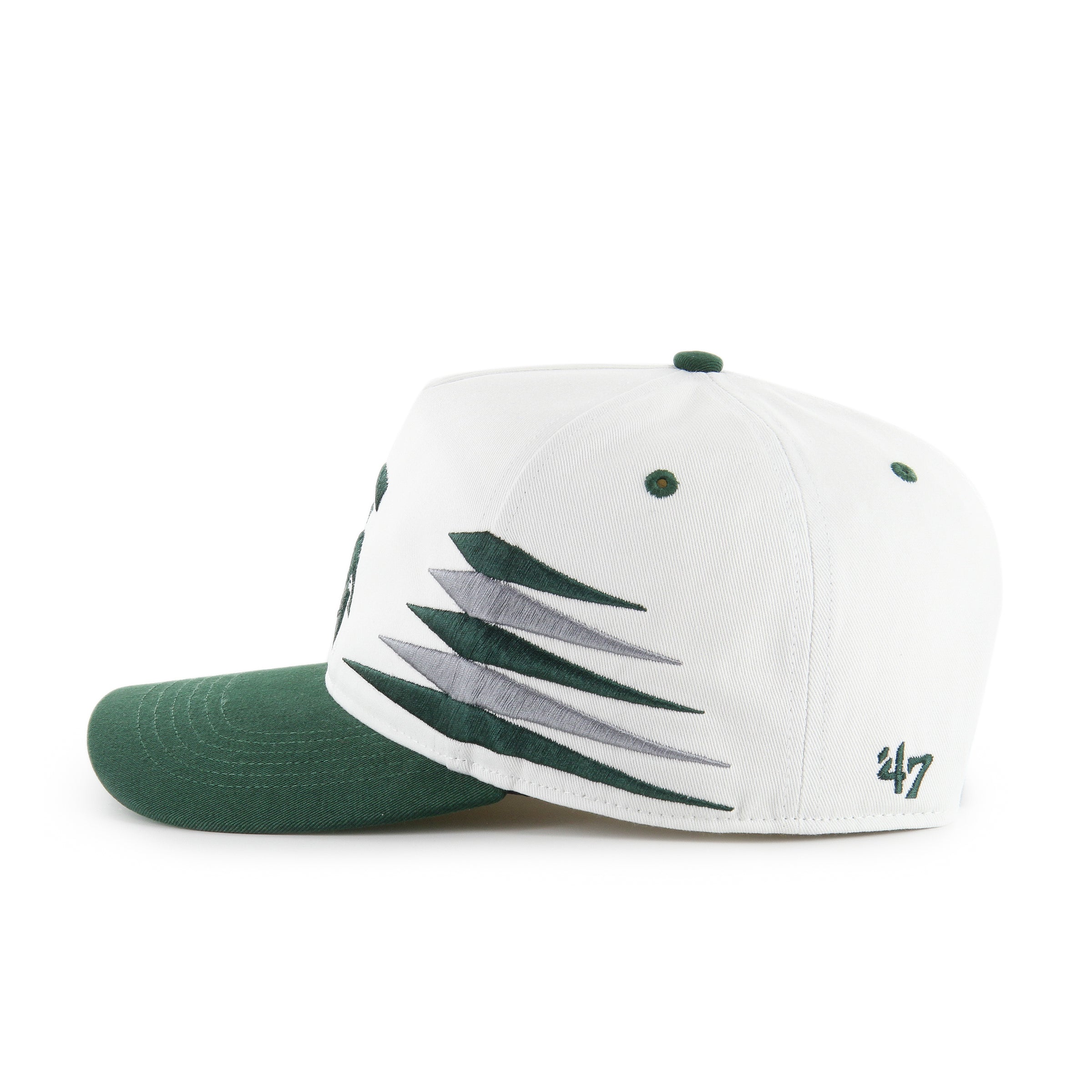 Casquette snapback blanche à losanges pour homme des Spartans de l'État du Michigan (NCAA 47 Brand)