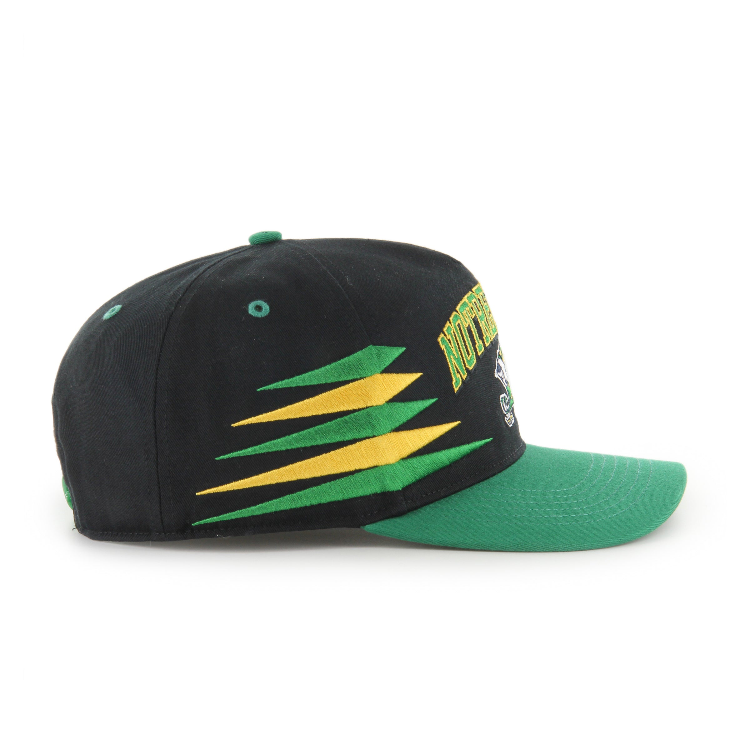 Notre Dame Fighting Irish NCAA 47 Brand Men's Black Diamond Hitch Snapback Hat