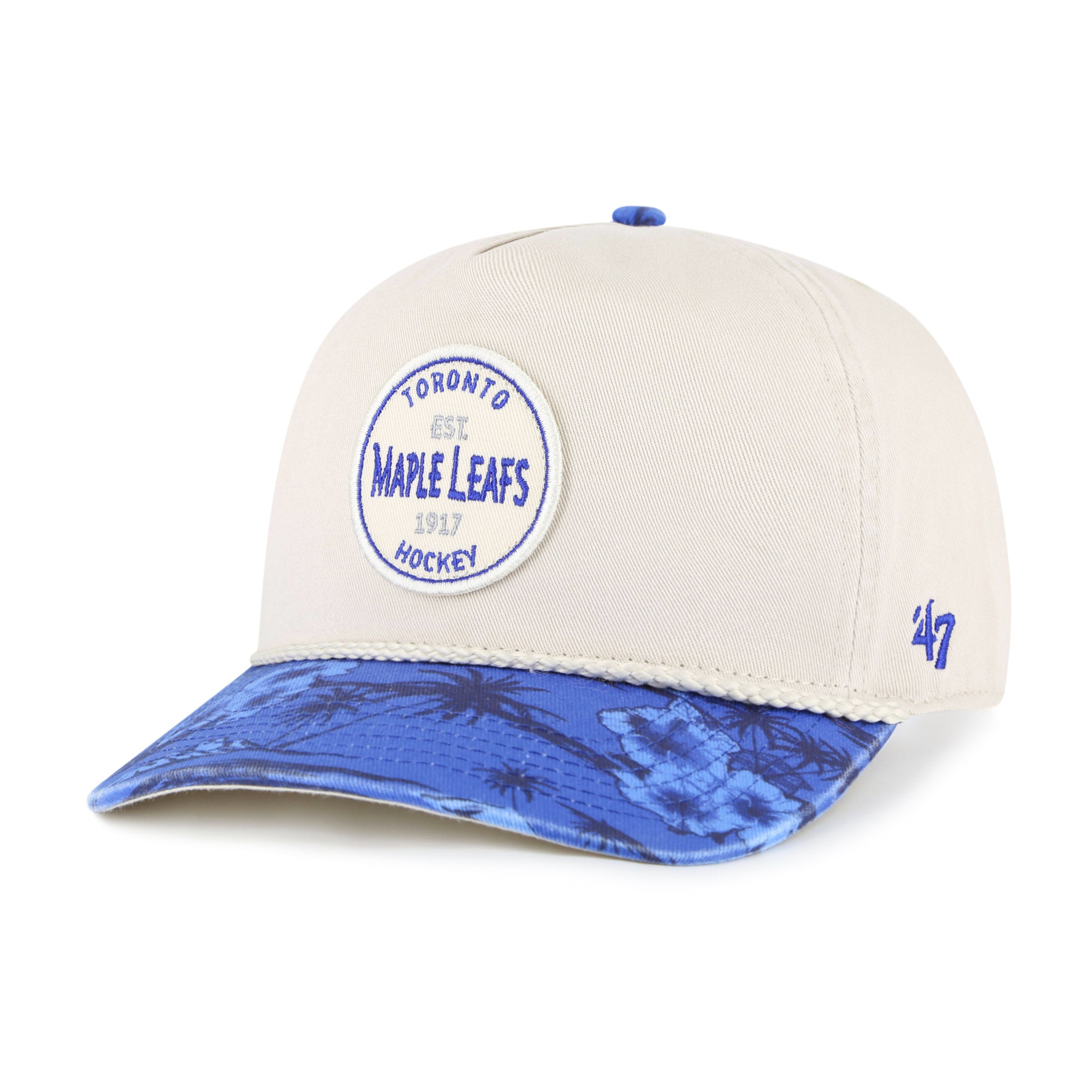 Casquette à clip ajustable Fiji Rope Hitch beige pour homme des Maple Leafs de Toronto de la LNH 47 Brand