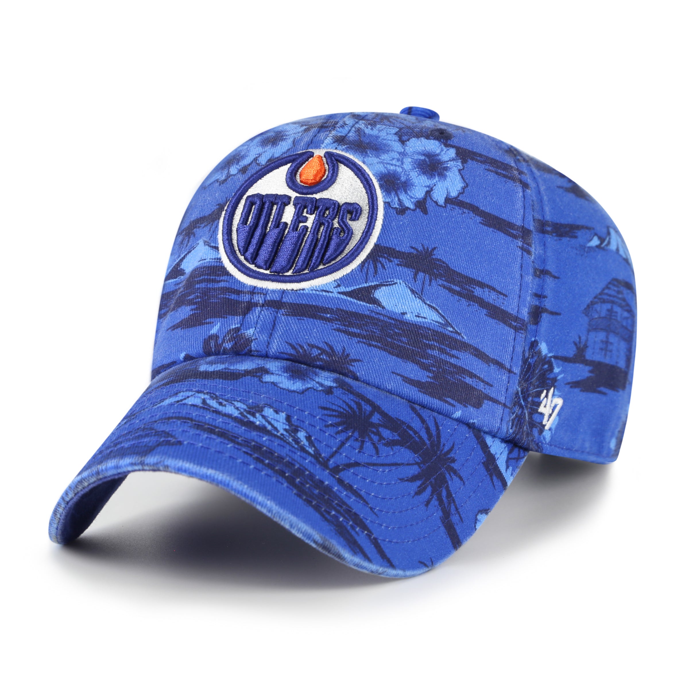 Casquette ajustable Fiji Clean Up bleu marine pour homme des Oilers d'Edmonton de la LNH (47 Brand)
