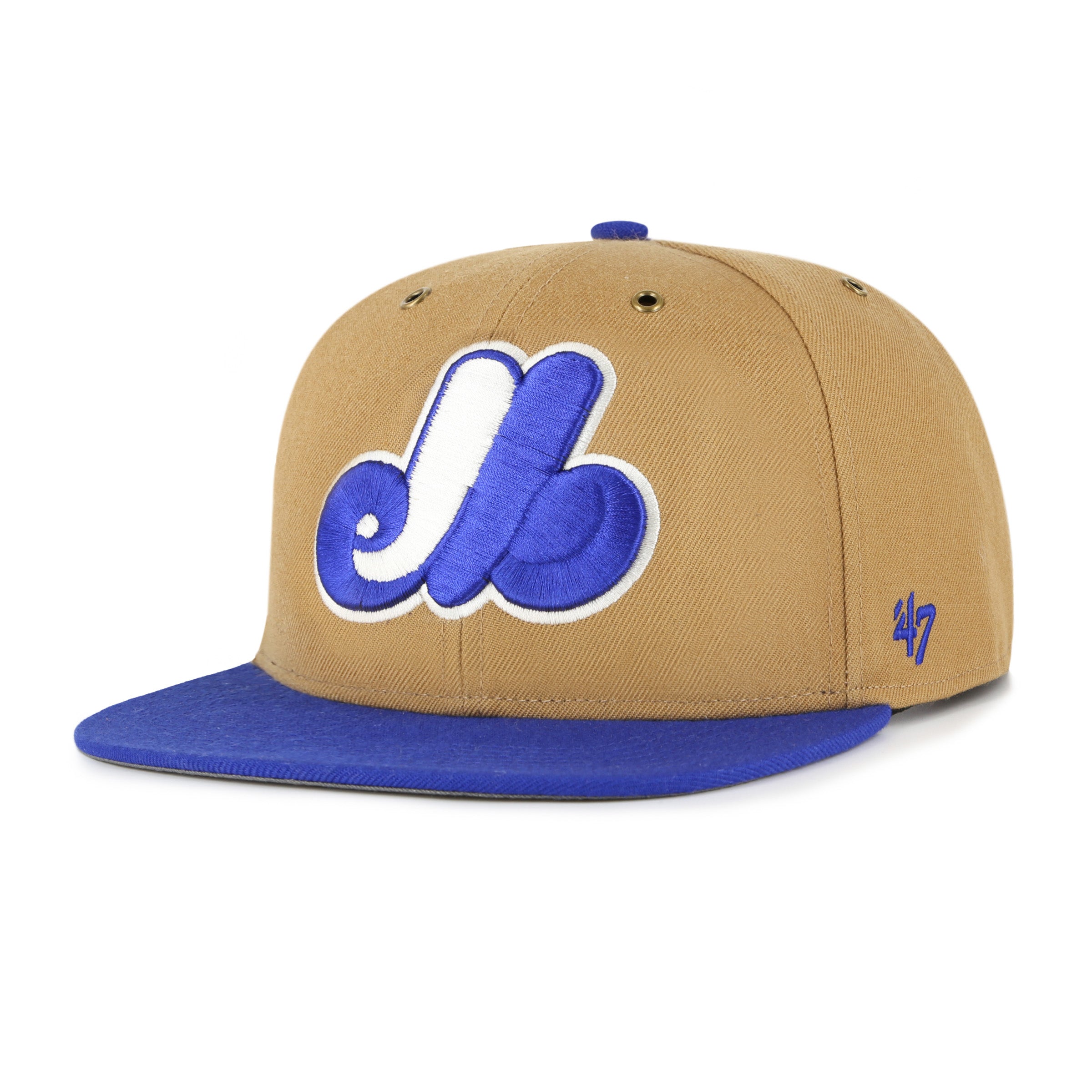 Casquette Snapback Dune Captain Workshop pour homme des Expos de Montréal MLB 47 Brand