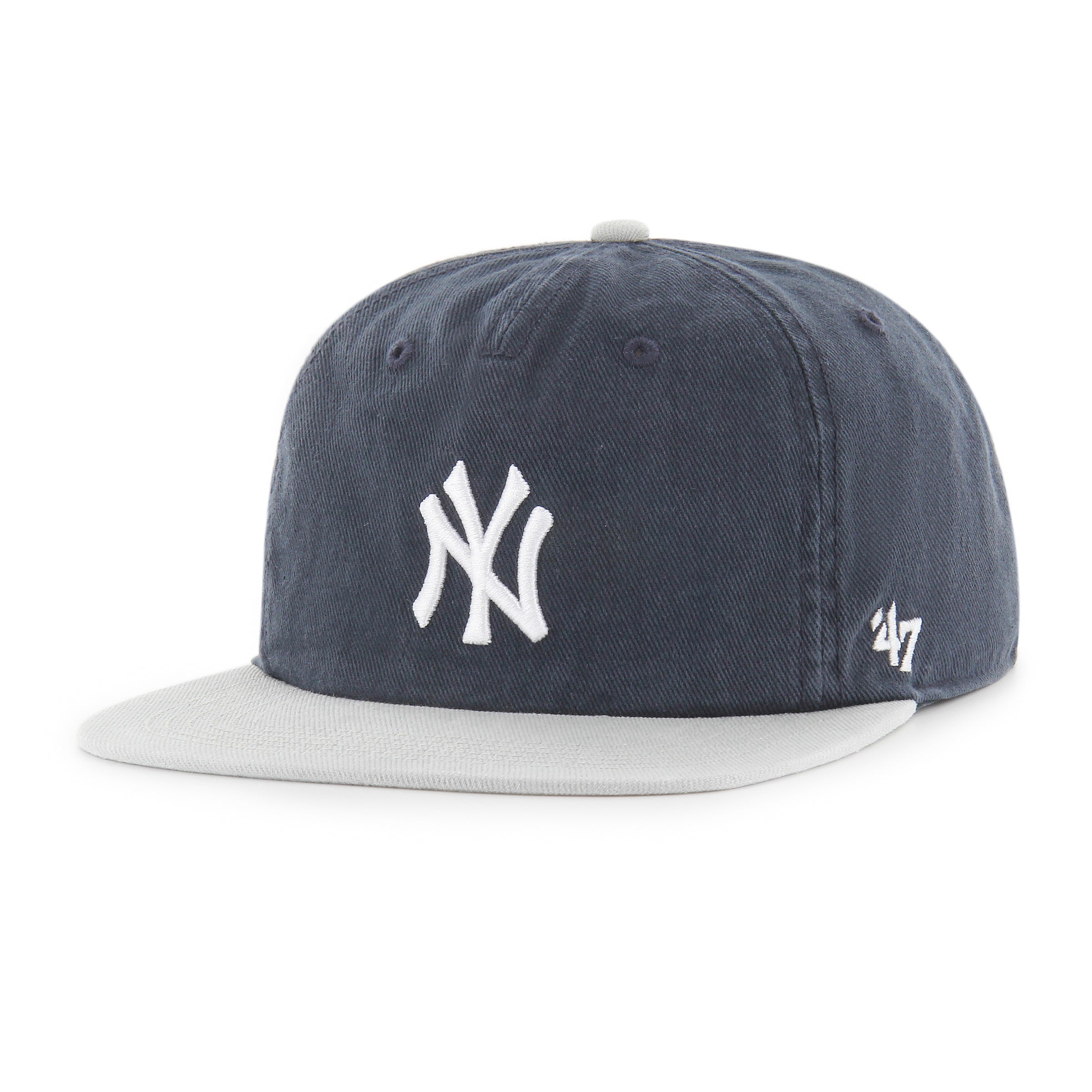 Casquette snapback Burnside Captain RL bleu marine pour homme des Yankees de New York (MLB) de marque 47