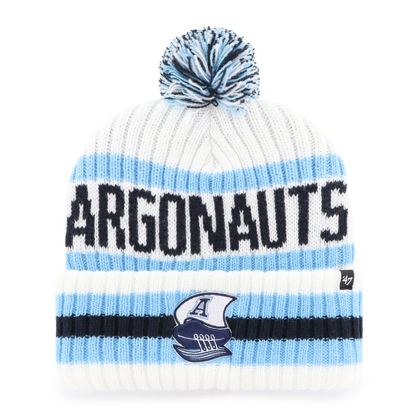 Toronto Argonauts CFL 47 Brand Men's White Bering Cuff Pom Knit