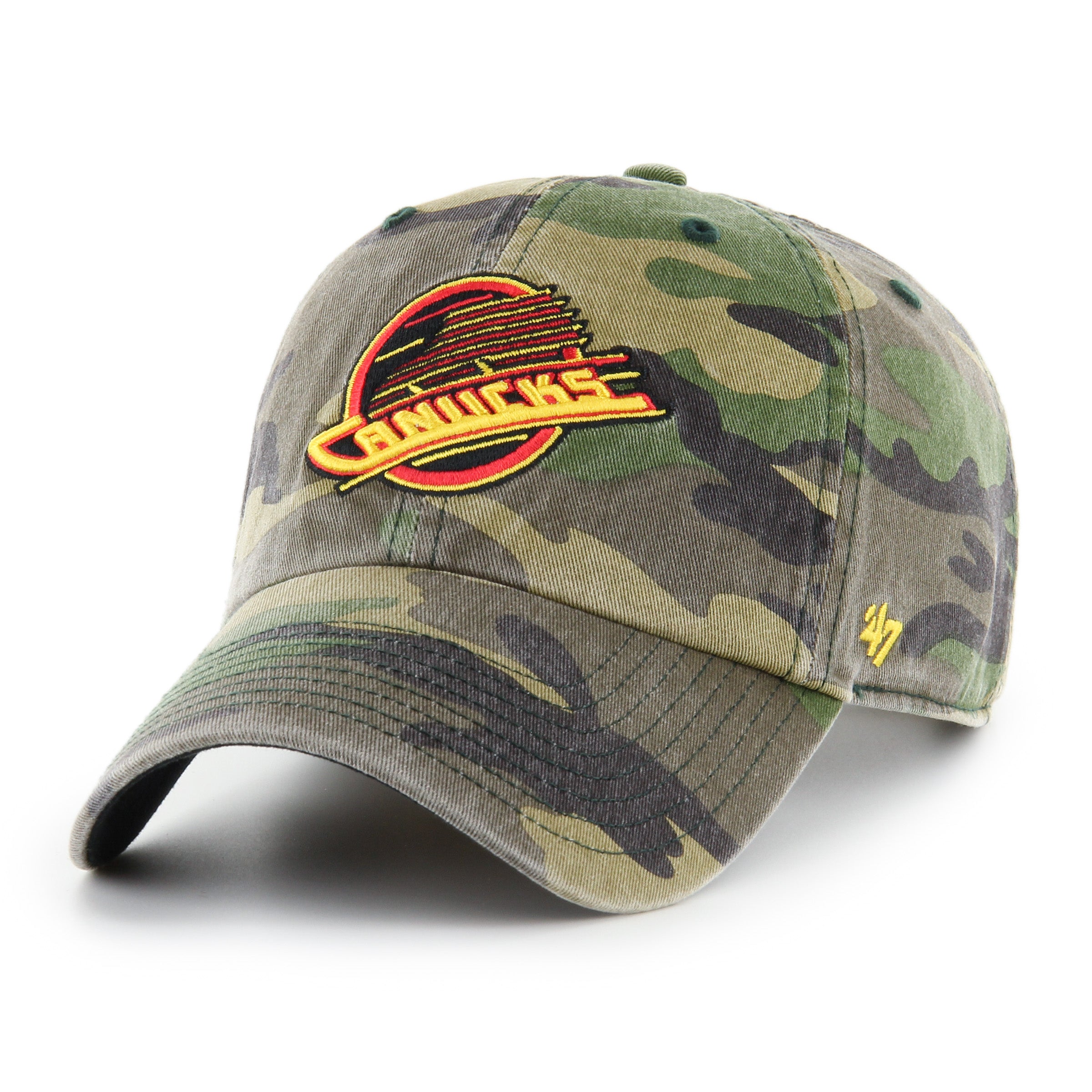 Casquette ajustable camouflage pour homme de la LNH 47 Brand des Canucks de Vancouver