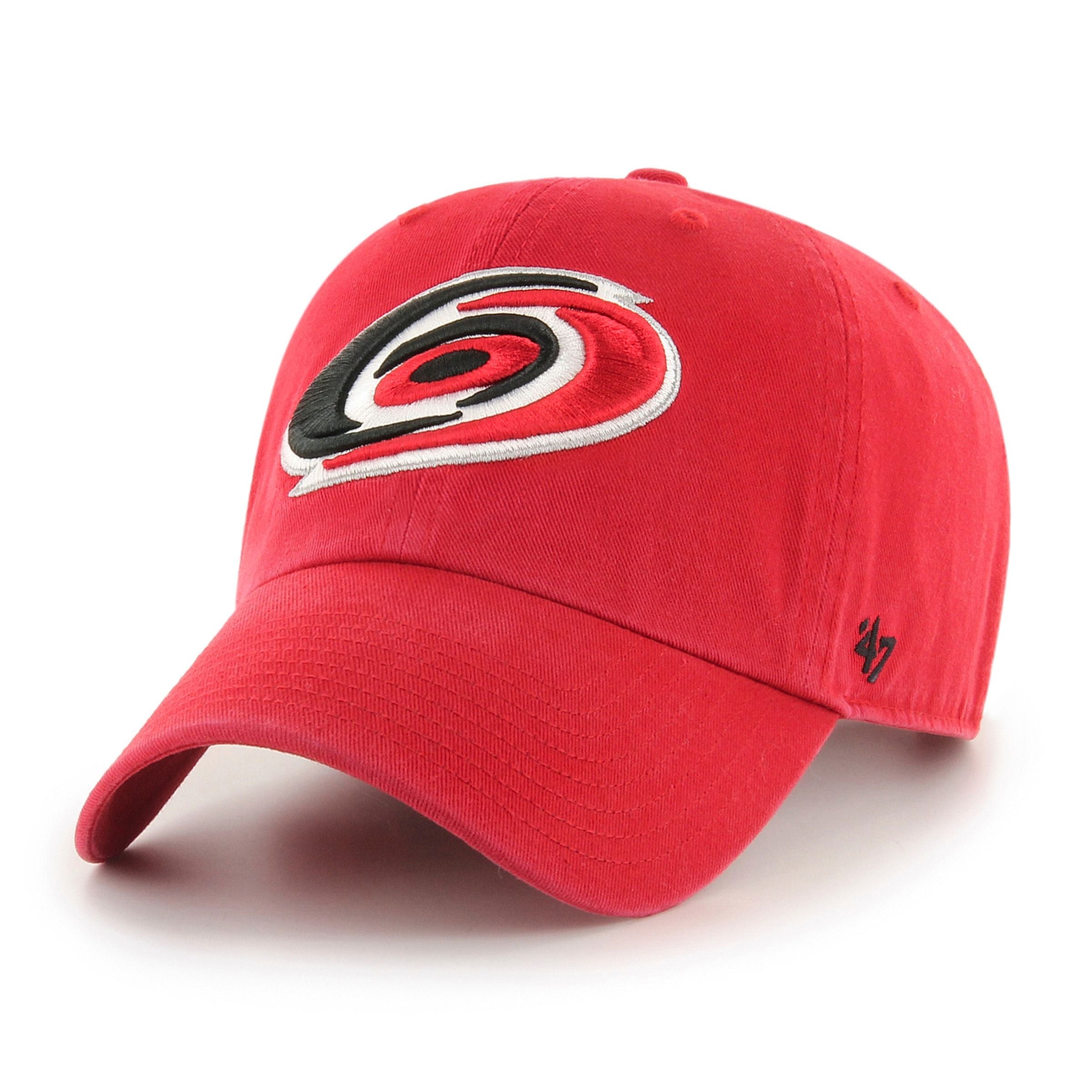 Carolina Hurricanes NHL 47 Brand Men's Red Clean Up Adjustable Hat
