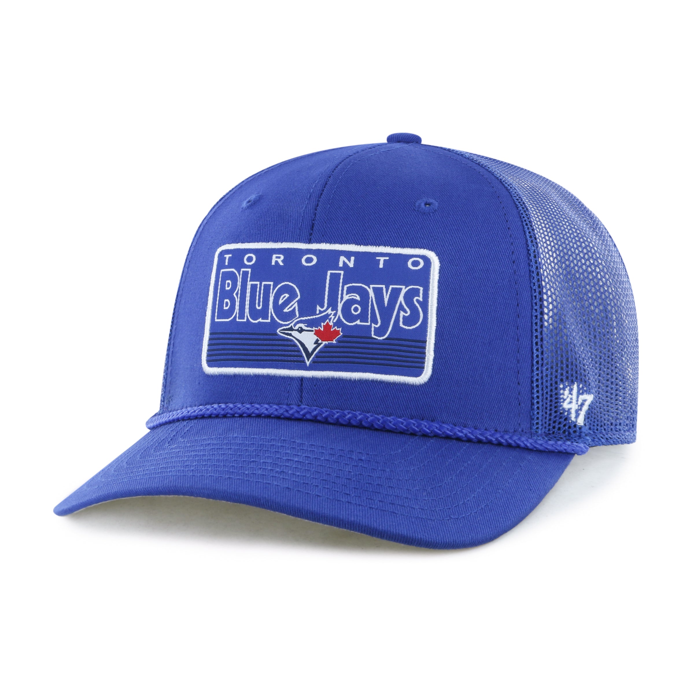 Toronto Blue Jays MLB 47 Brand Men's Royal Mainline Rope Trucker Adjustable Hat