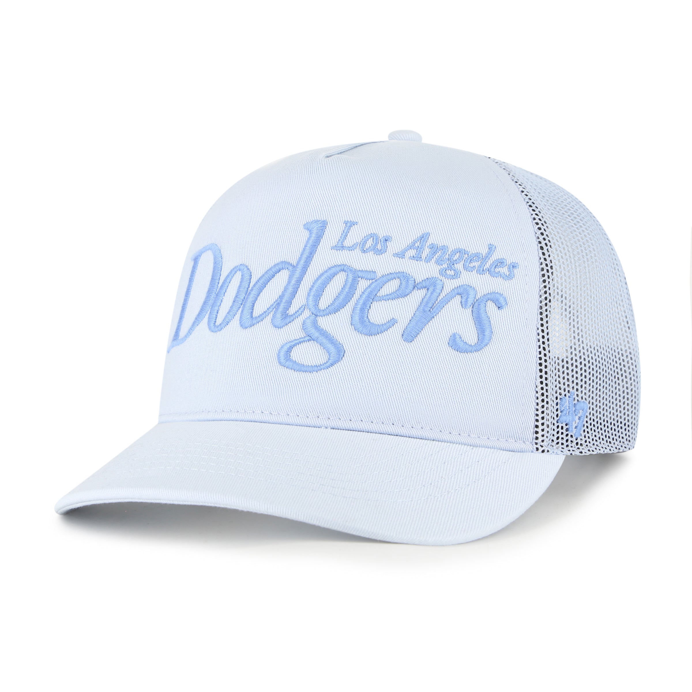 Los Angeles Dodgers MLB 47 Brand Men's Light Blue Foundation Script Hitch Snapback Hat