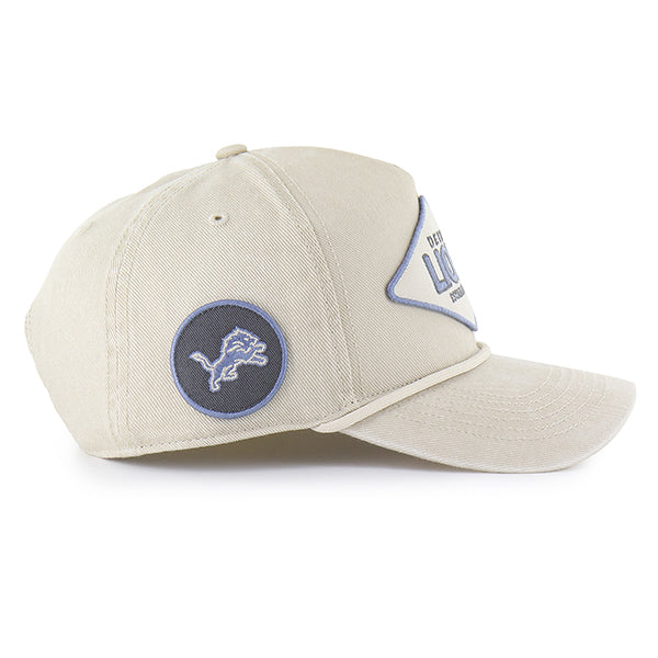 Detroit Lions NFL 47 Brand Men's Beige Cairn Rope Hitch Snapback Hat