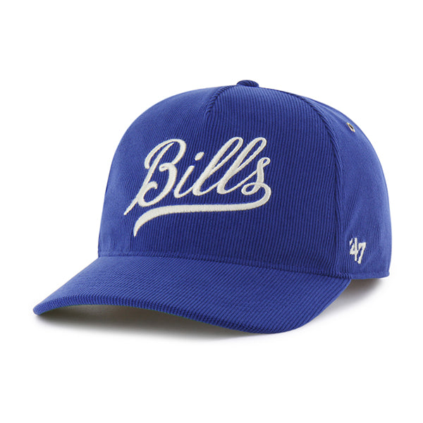 Casquette à bride arrière en velours côtelé Royal Golden Age pour homme de la marque NFL 47 des Buffalo Bills
