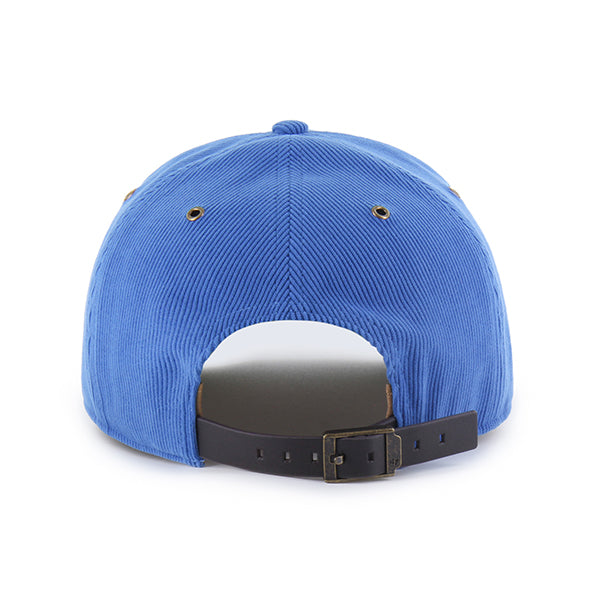 Detroit Lions NFL 47 Brand Men's Light Blue Golden Age Corduroy Hitch Strap back