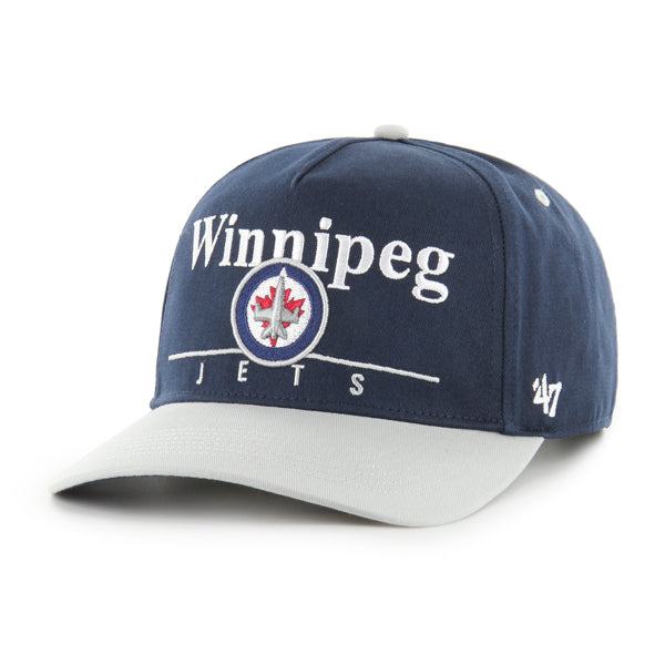 Casquette à pression Super Hitch bleu marine/gris pour homme des Jets de Winnipeg de la LNH 47