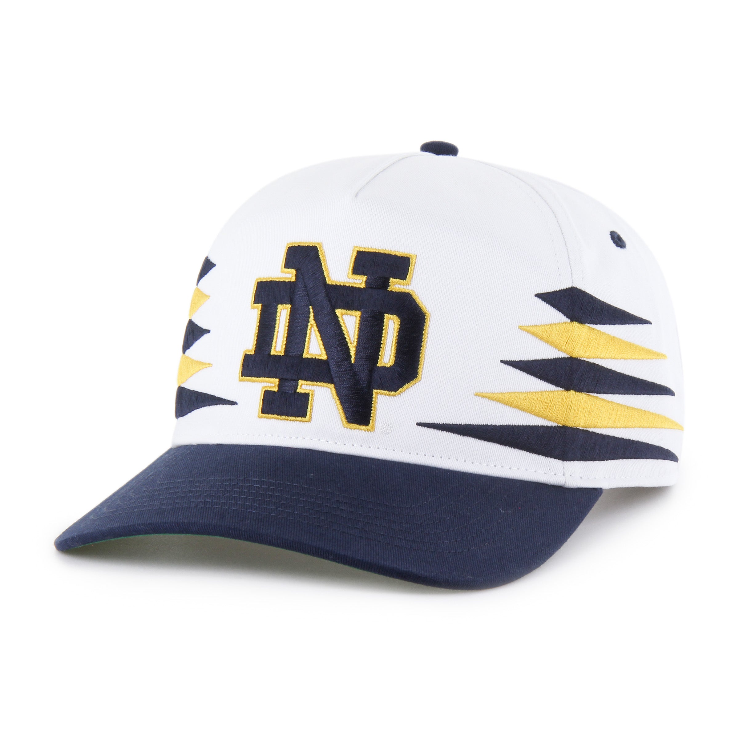 Casquette snapback blanche Diamond Hitch pour homme de la marque NCAA 47 des Fighting Irish de Notre Dame