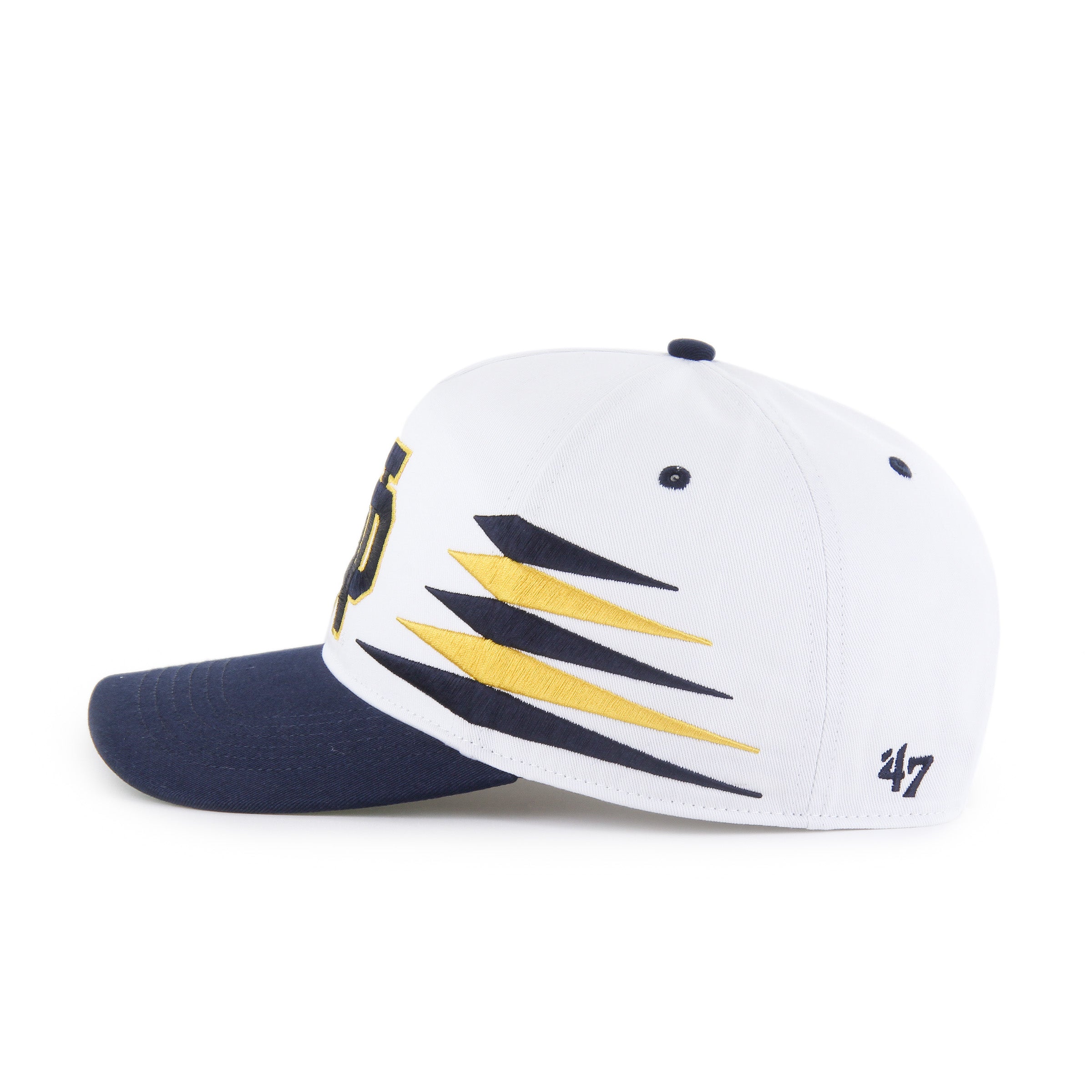 Casquette snapback blanche Diamond Hitch pour homme de la marque NCAA 47 des Fighting Irish de Notre Dame