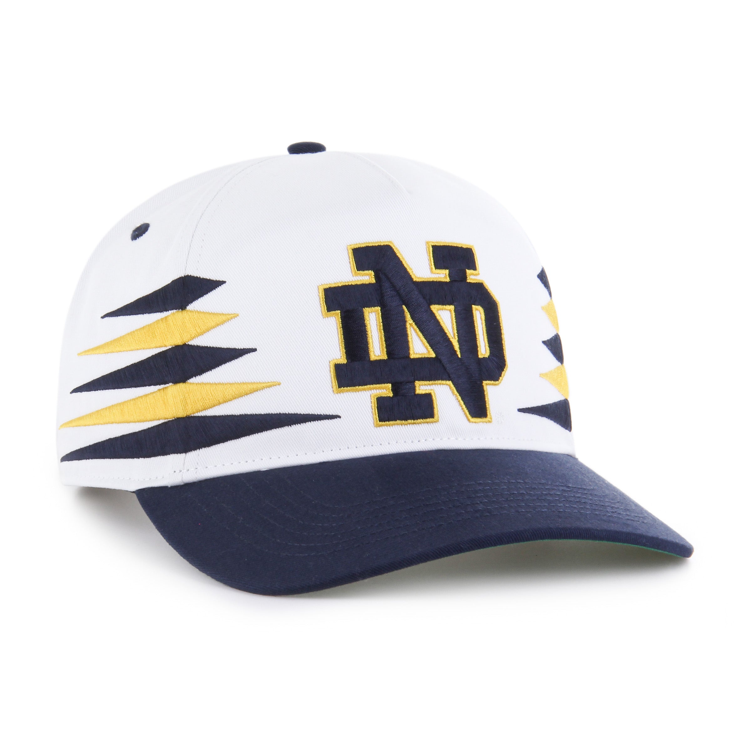 Casquette snapback blanche Diamond Hitch pour homme de la marque NCAA 47 des Fighting Irish de Notre Dame