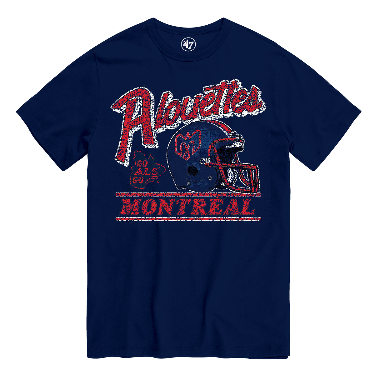 Montreal Alouettes CFL 47 Brand Men's Navy Fly By T-Shirt