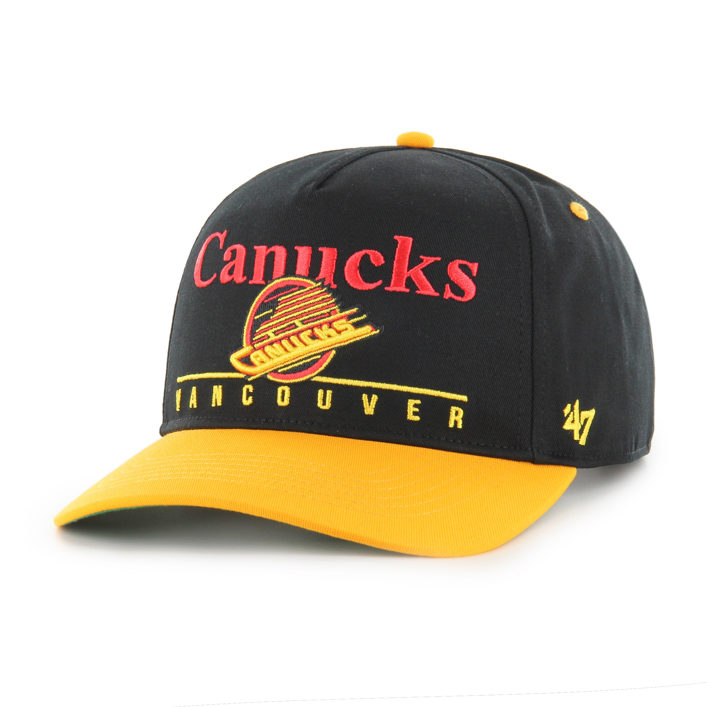 Vancouver Canucks NHL 47 Brand Men's Black Super Hitch Snapback Hat