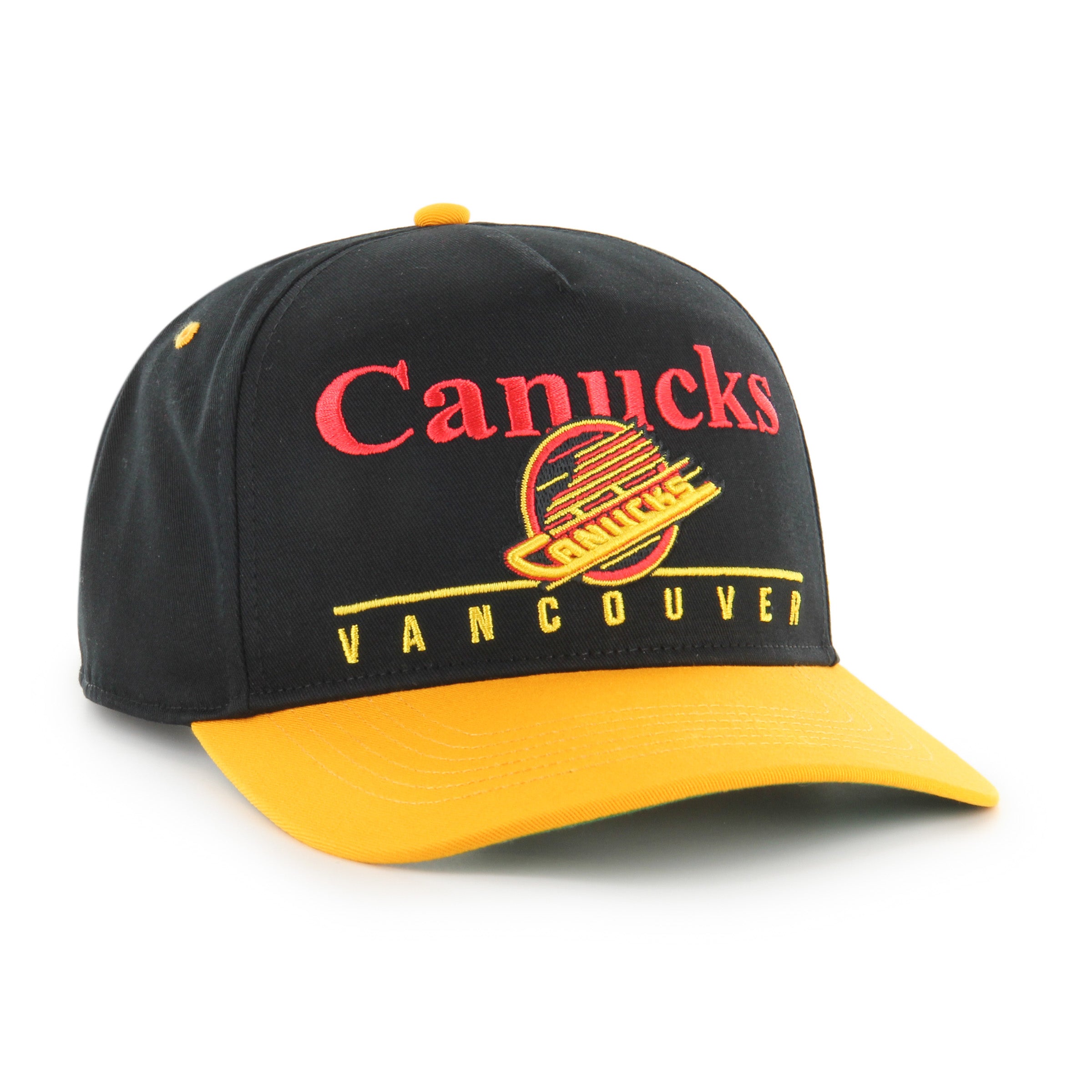 Vancouver Canucks NHL 47 Brand Men's Black Super Hitch Snapback Hat