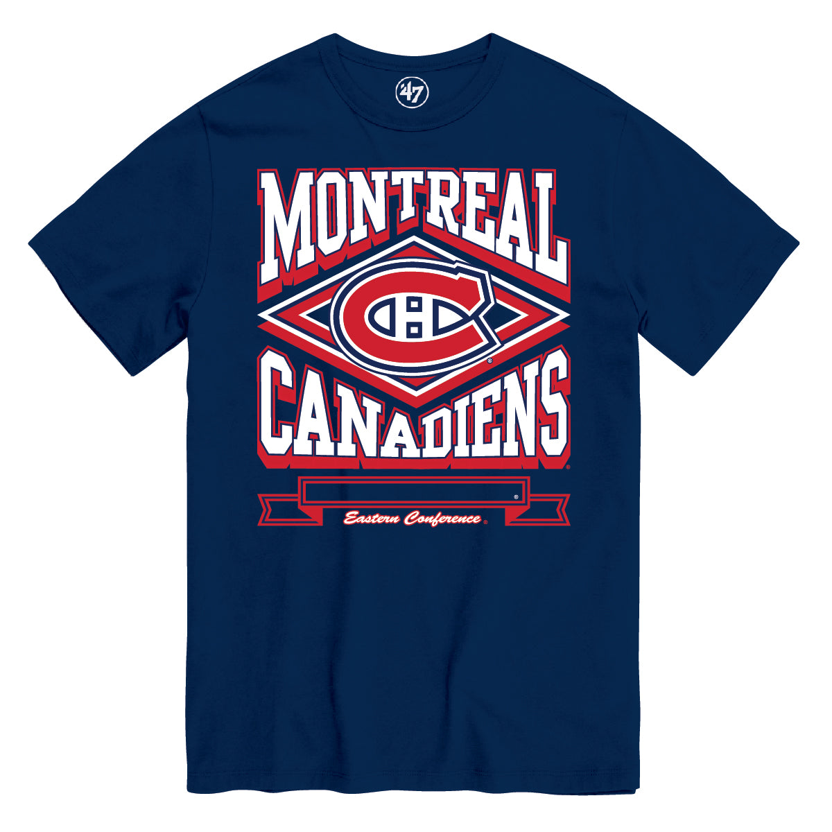 Montreal Canadiens NHL 47 Brand Men's Navy Heater T-Shirt