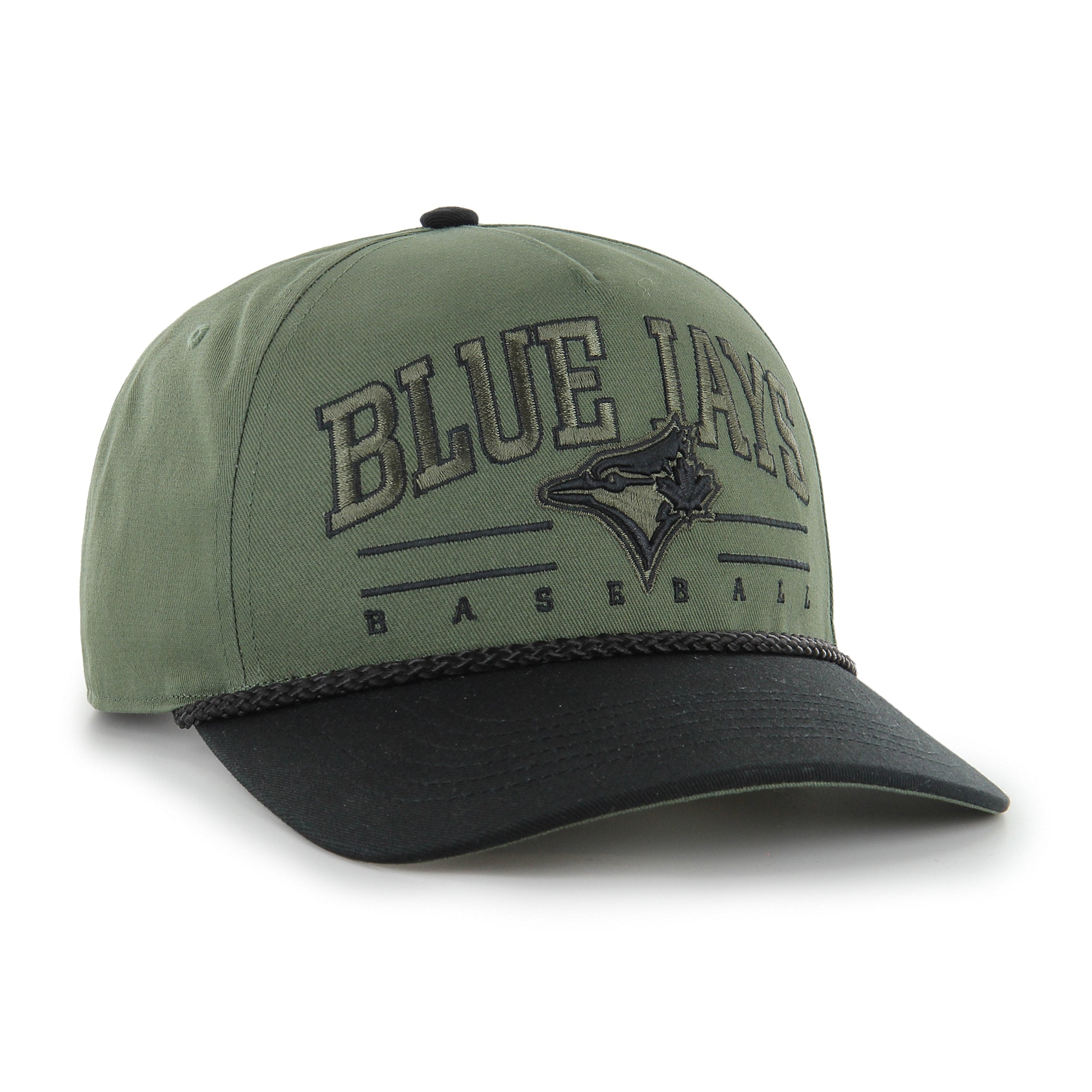 Casquette ajustable Roscoe verte pour homme des Blue Jays de Toronto (MLB) de la marque 47, avec option corde