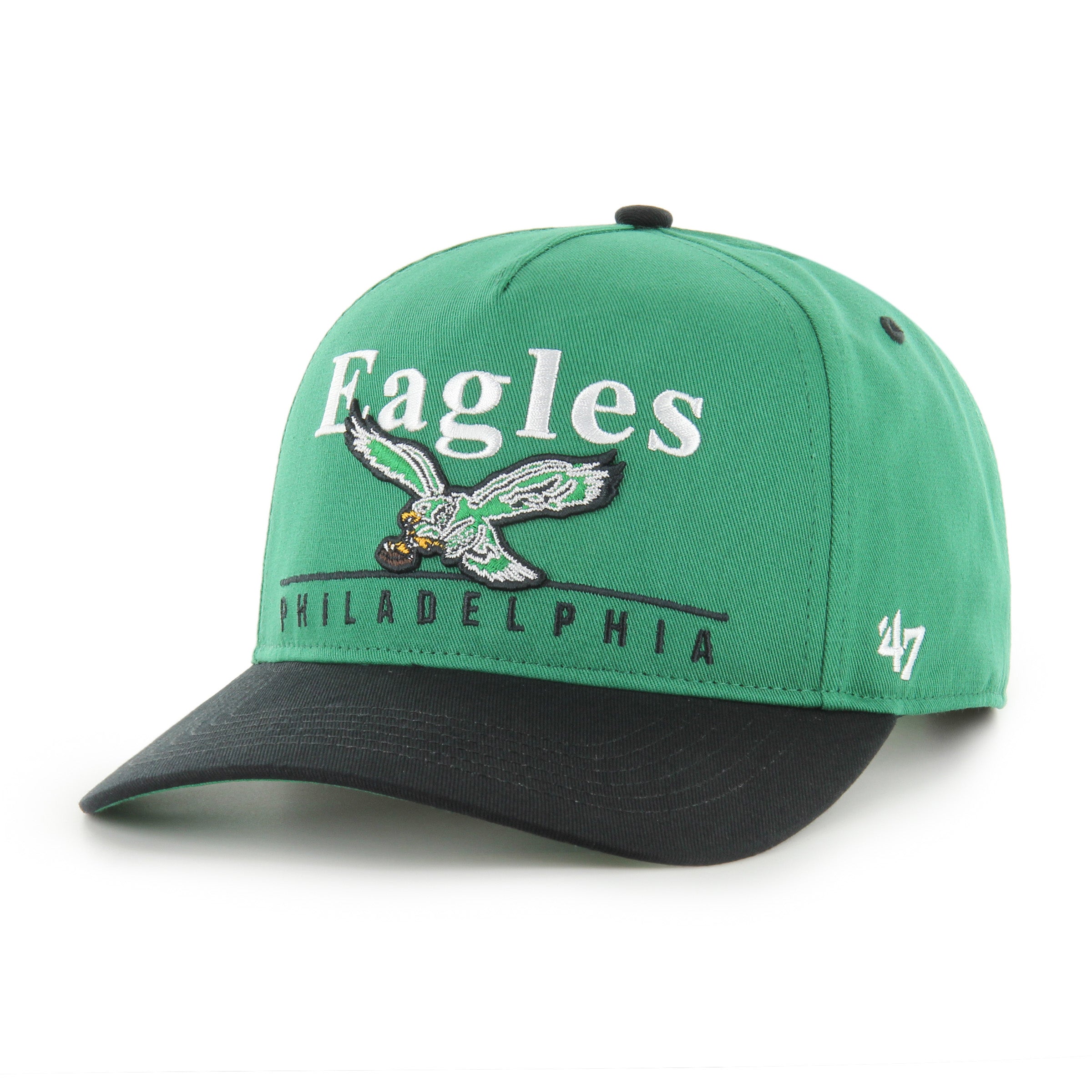 Philadelphia Eagles NFL 47 Brand Men's Green Super Hitch Snapback