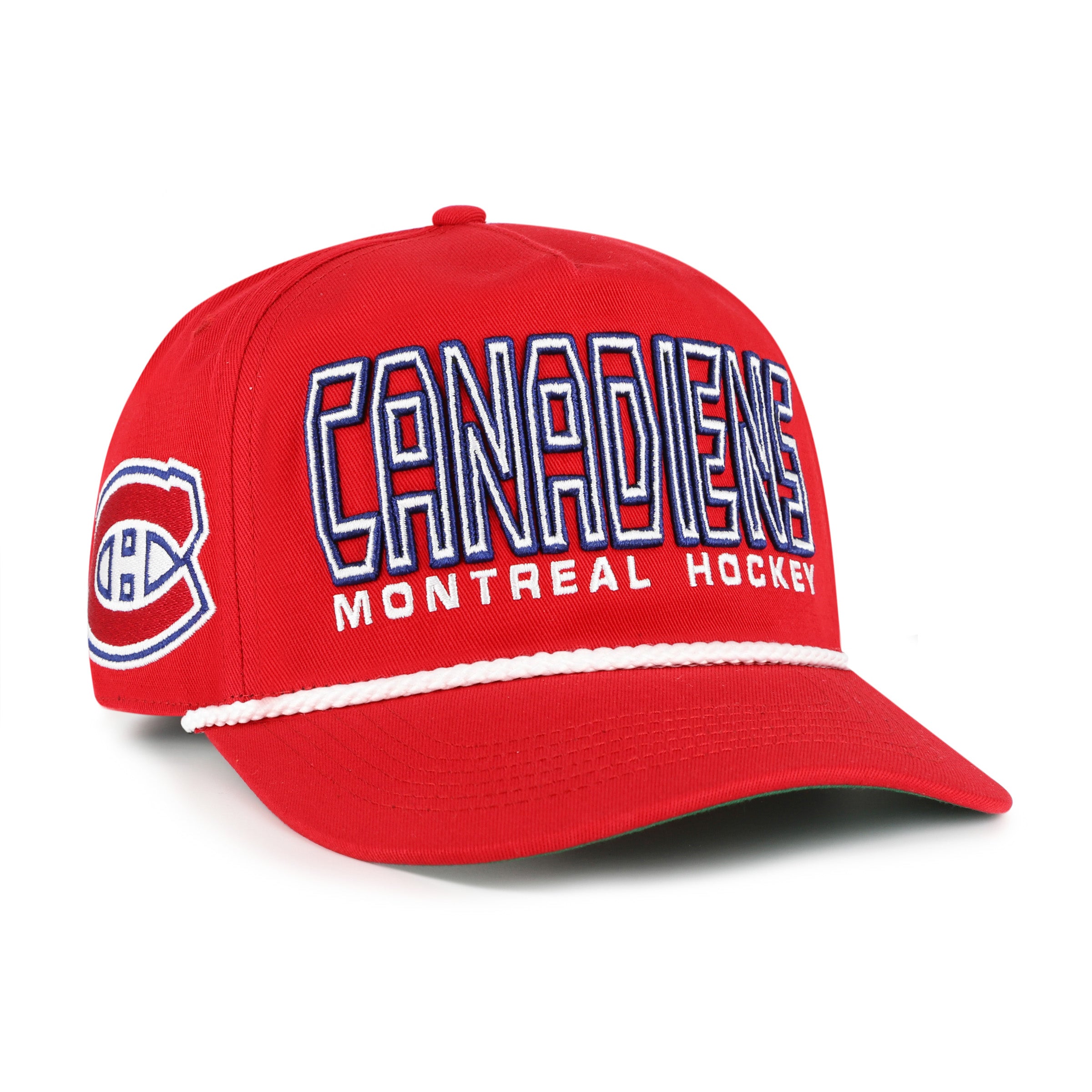 Casquette snapback rouge pour homme des Canadiens de Montréal (NHL) de la marque 47