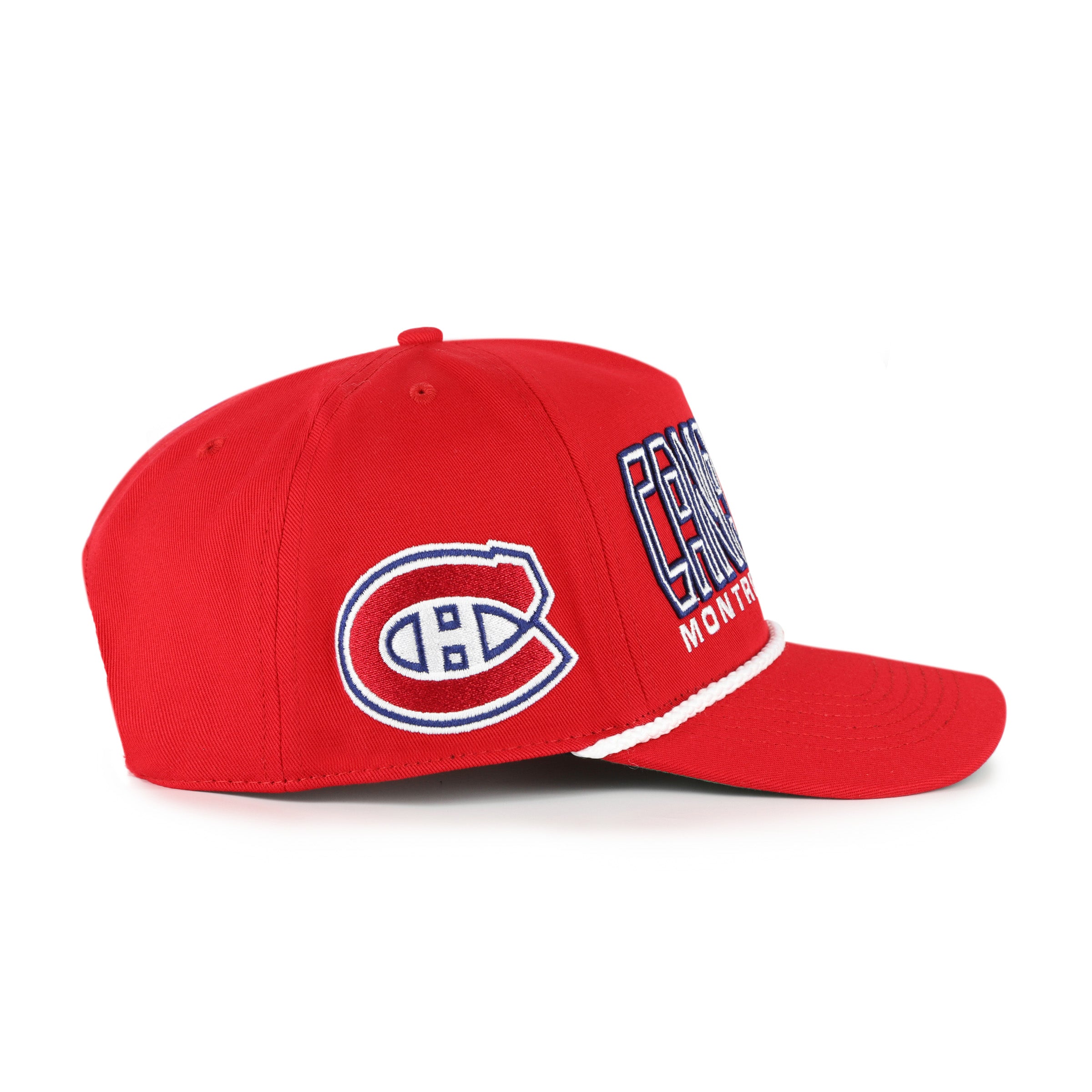 Casquette snapback rouge pour homme des Canadiens de Montréal (NHL) de la marque 47