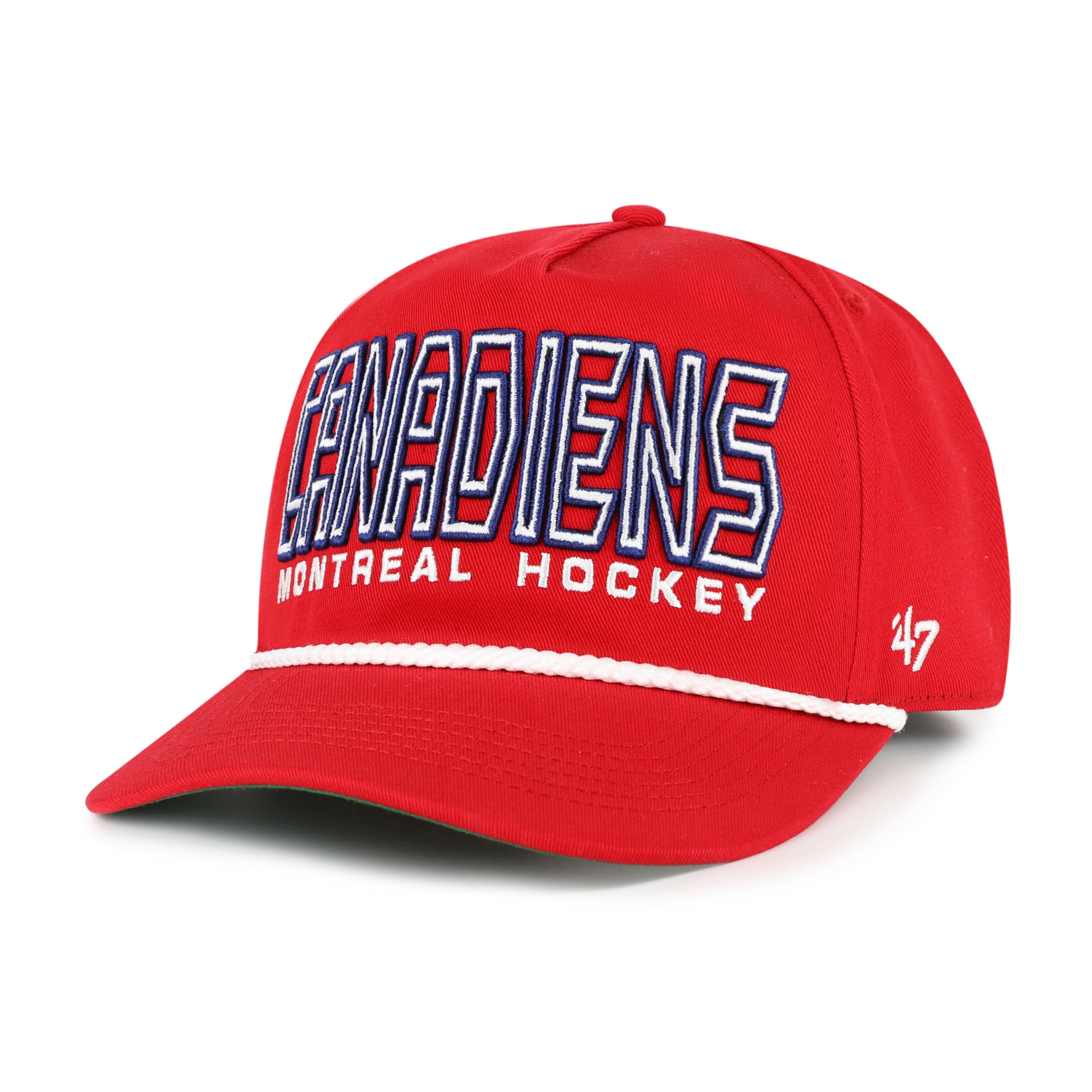 Casquette snapback rouge pour homme des Canadiens de Montréal (NHL) de la marque 47