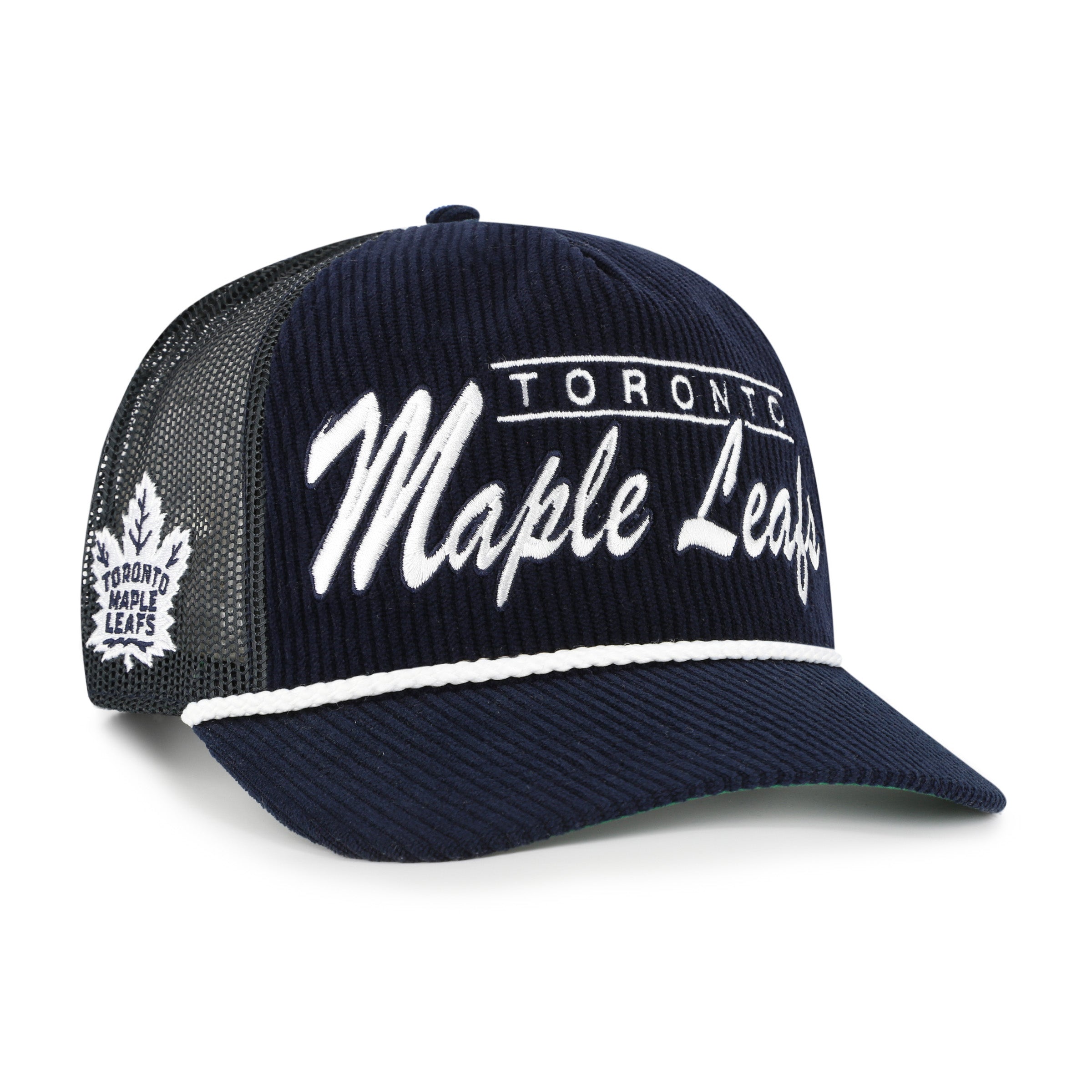 Casquette snapback à maille double bleu marine Toronto Maple Leafs NHL 47 Brand pour homme