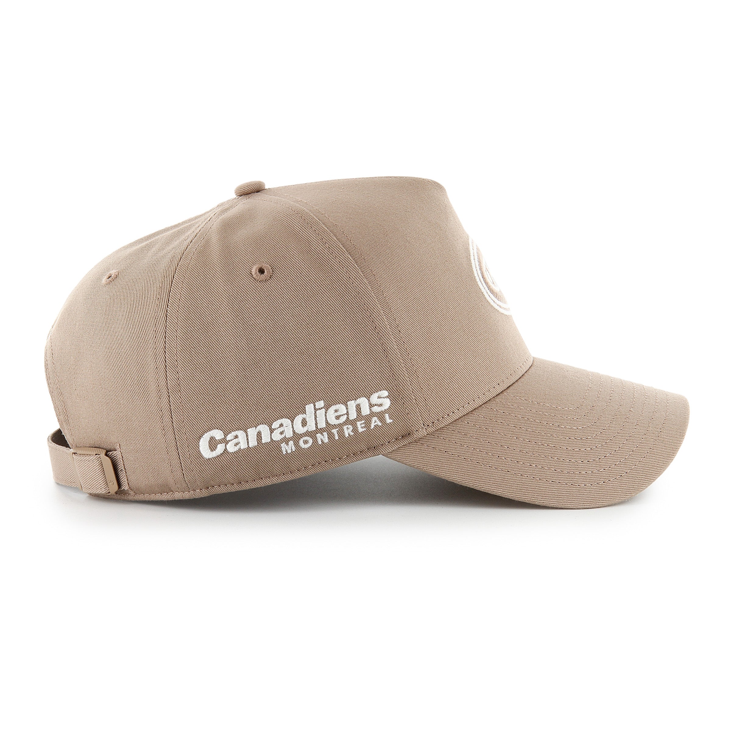 Casquette ajustable pour homme des Canadiens de Montréal (NHL) de la marque 47, couleur grès, modèle Foundational Offside Hitch.