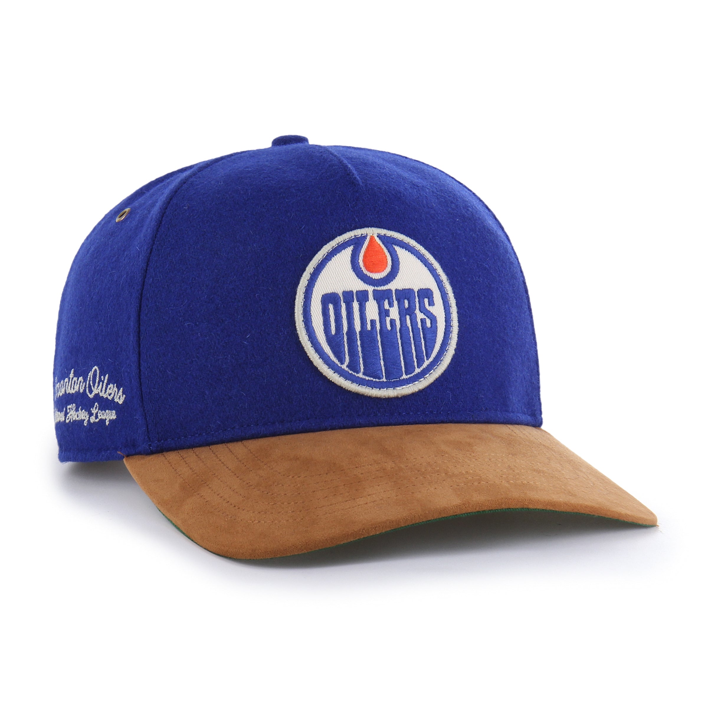 Edmonton Oilers NHL 47 Brand Men's Royal Golden Age Hitch Adjustable Hat