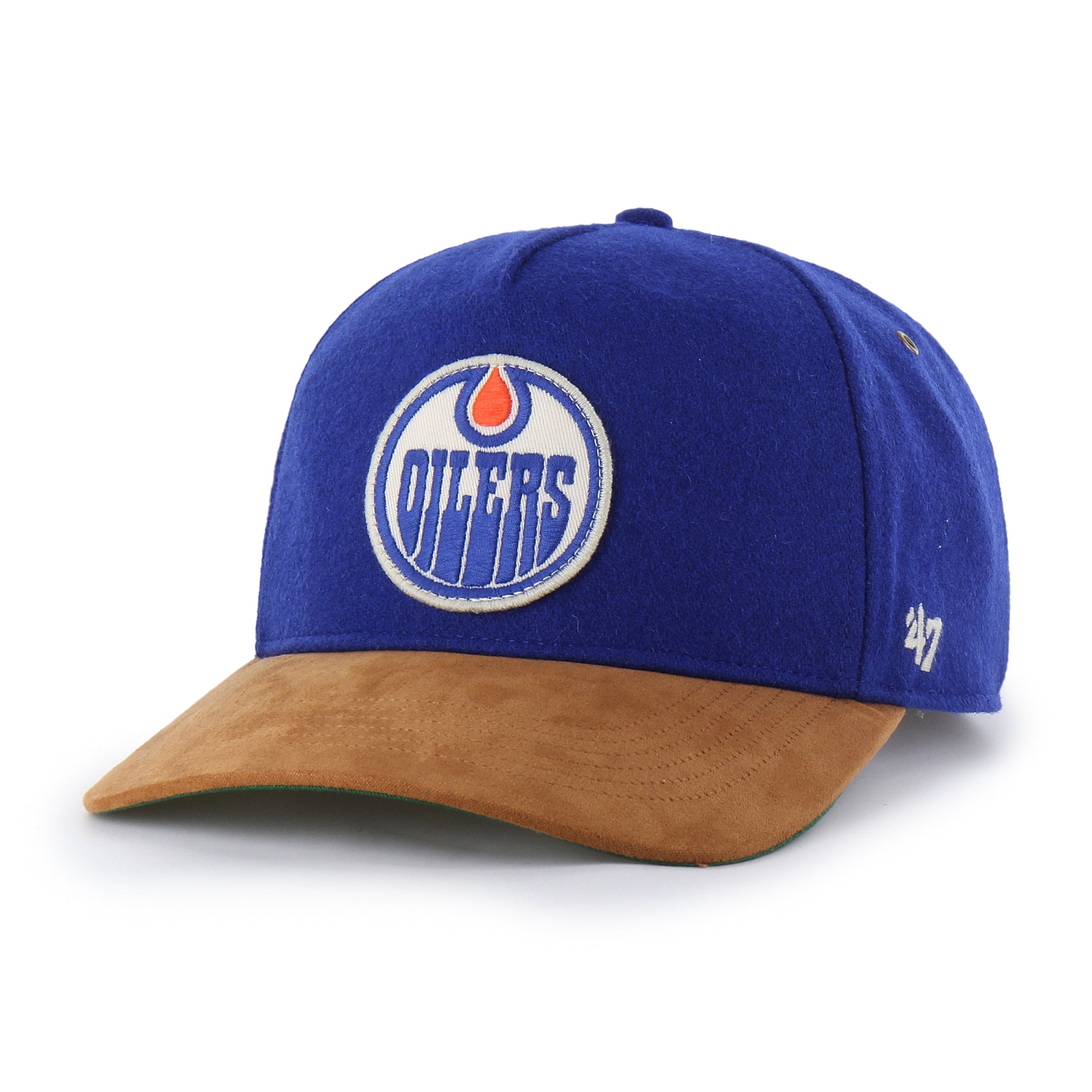 Edmonton Oilers NHL 47 Brand Men's Royal Golden Age Hitch Adjustable Hat