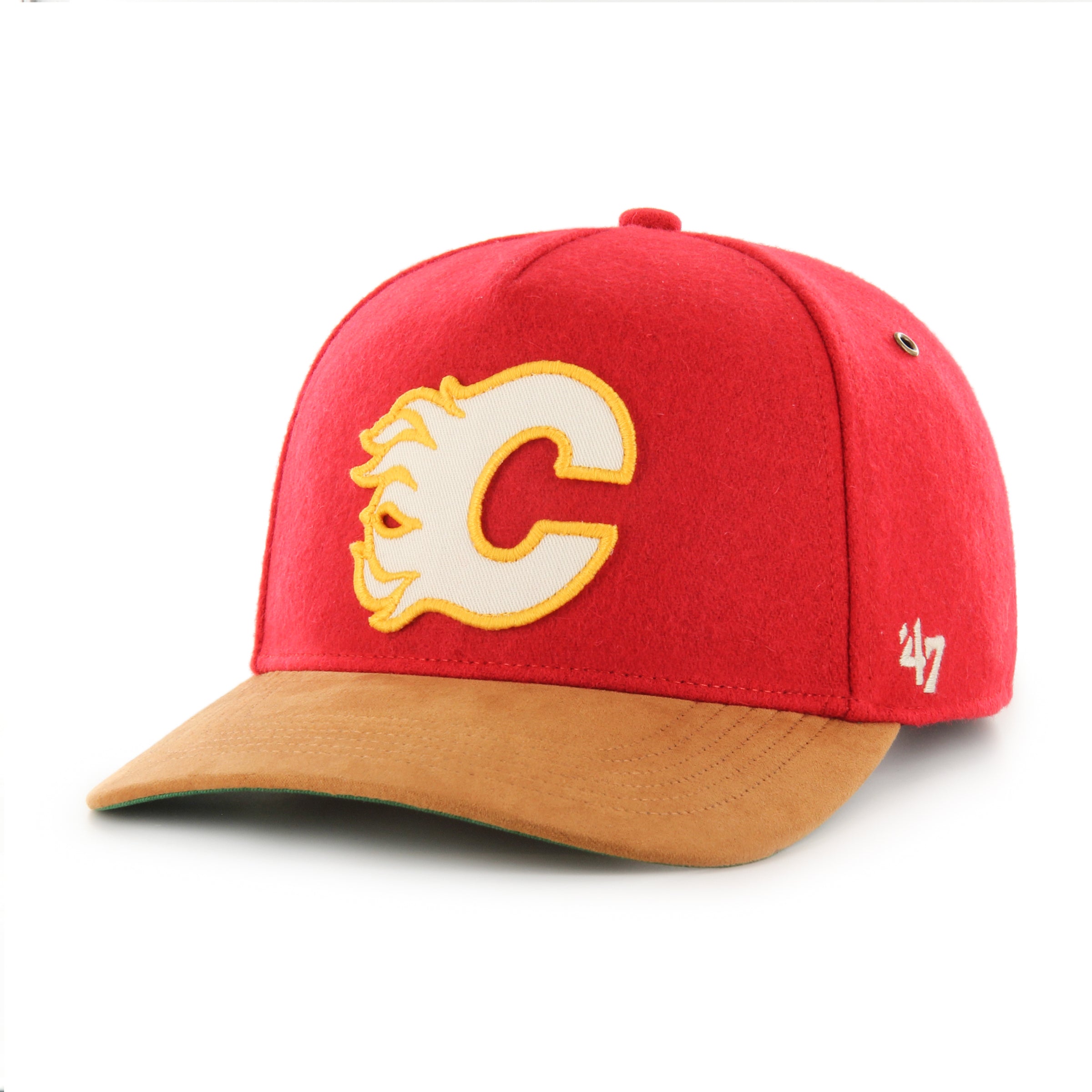 Calgary Flames NHL 47 Brand Men's Red Golden Age Hitch Adjustable Hat