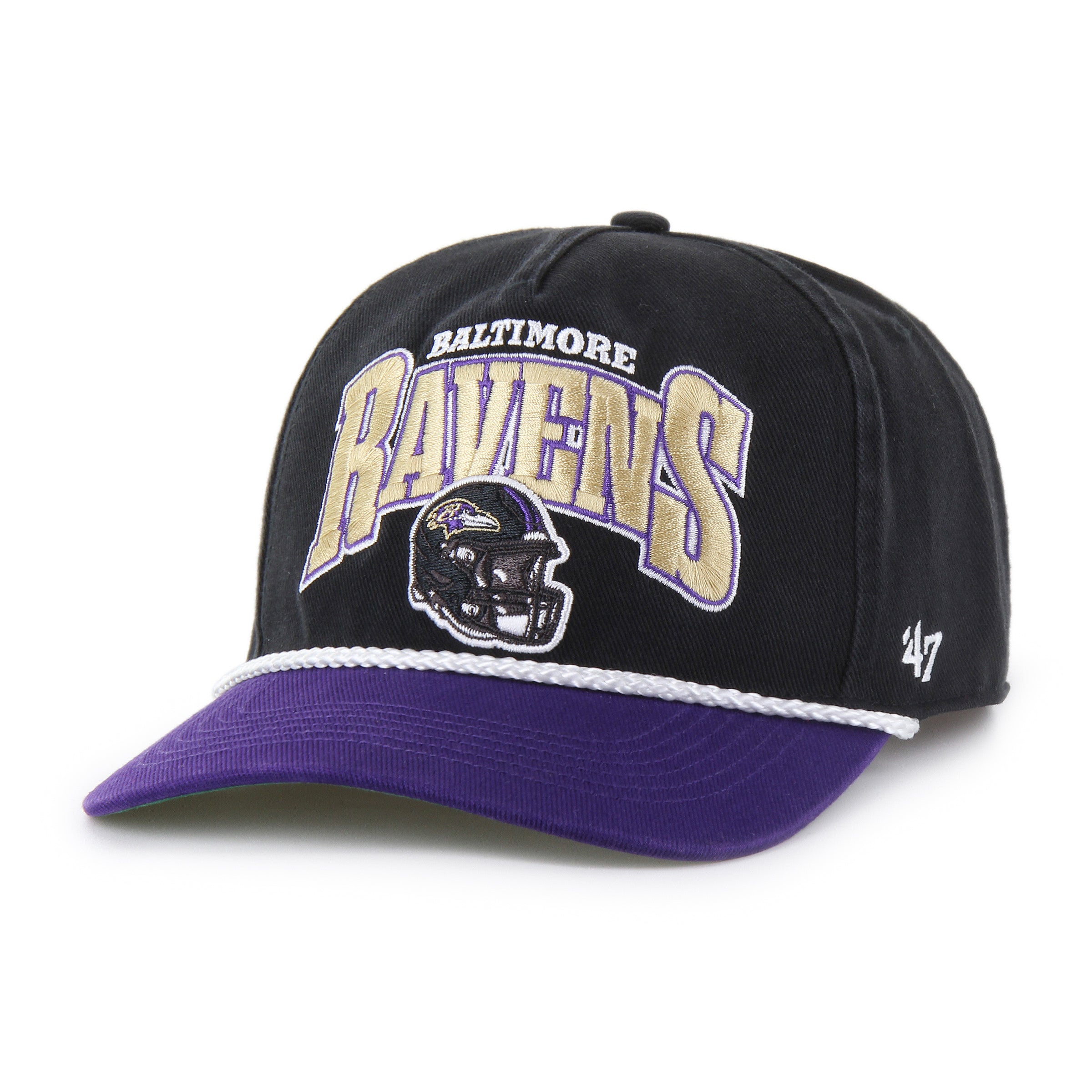 Baltimore Ravens NFL 47 Brand Men's Black Palermo Hitch Snapback Hat