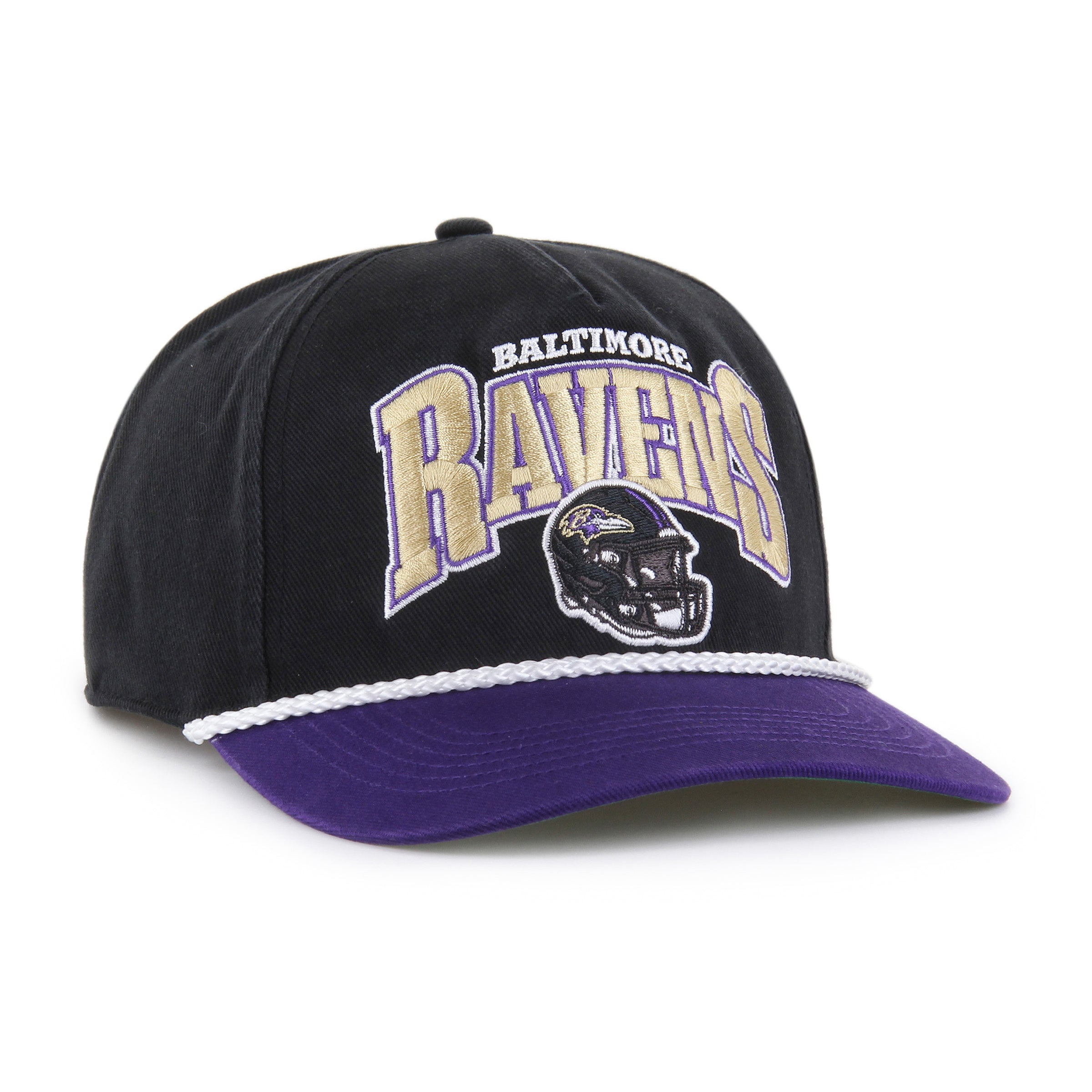 Baltimore Ravens NFL 47 Brand Men's Black Palermo Hitch Snapback Hat