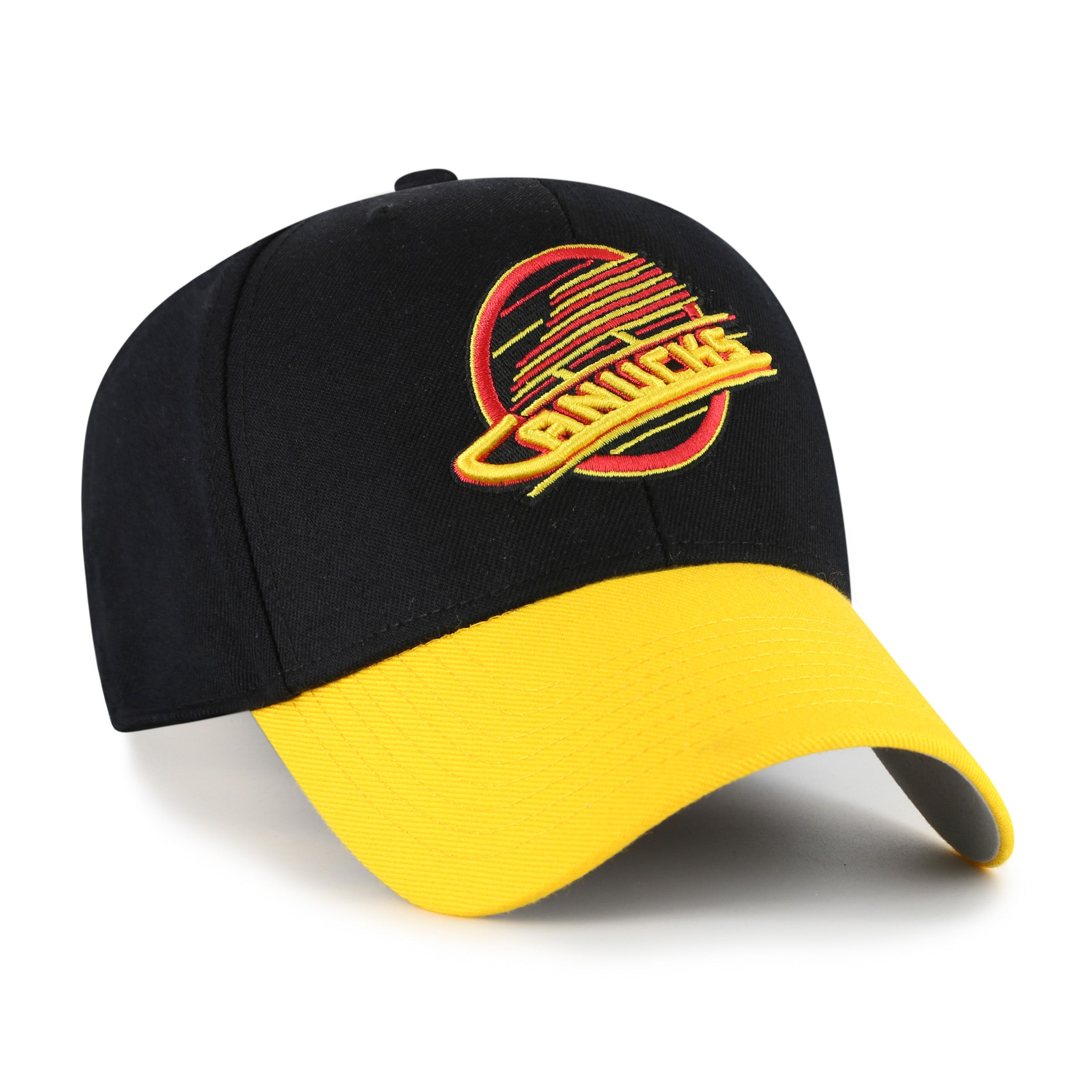 Casquette ajustable noire bicolore MVP pour homme des Canucks de Vancouver de la LNH 47 Brand