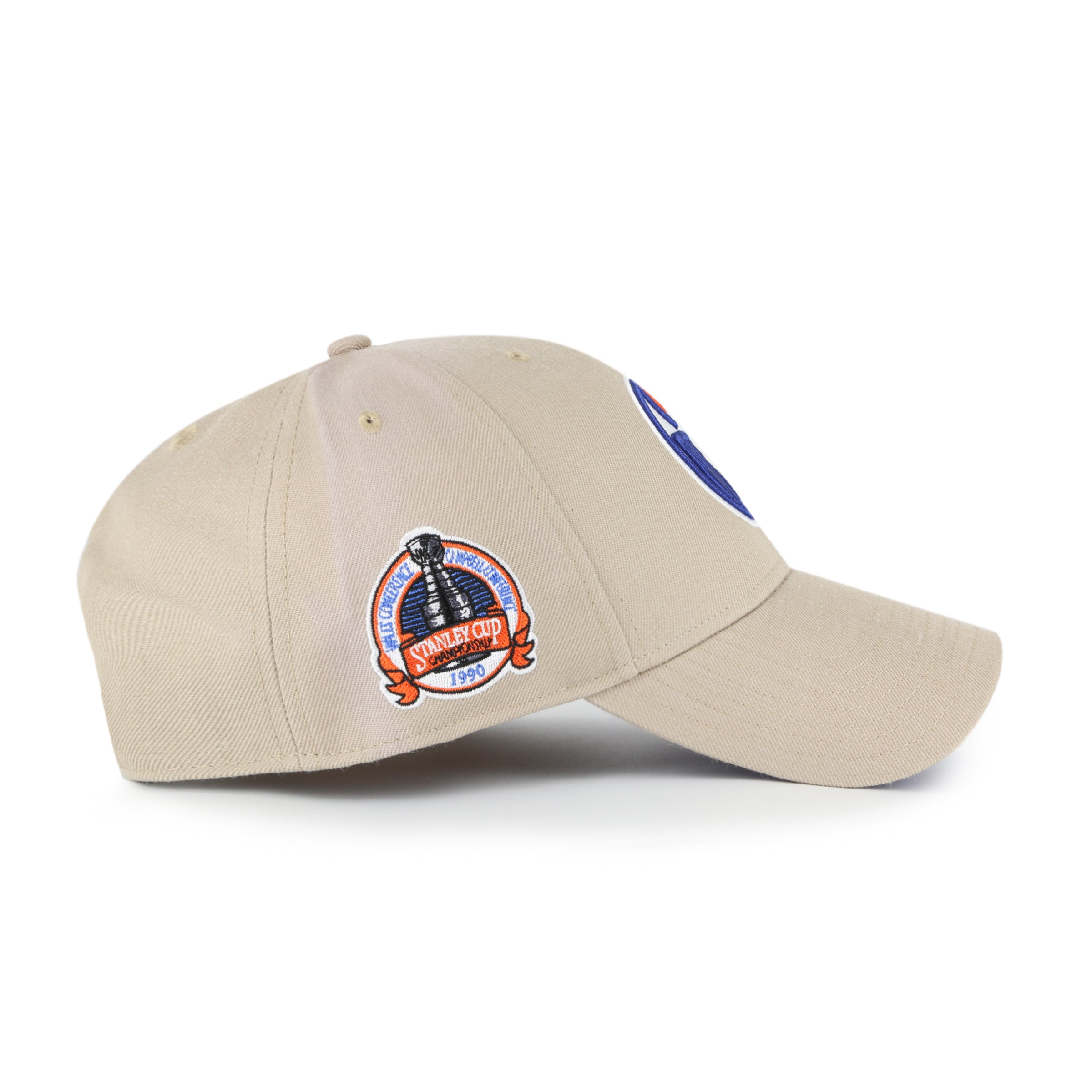 Casquette snapback MVP Sure Shot kaki pour homme des Oilers d'Edmonton de la LNH 47 Brand