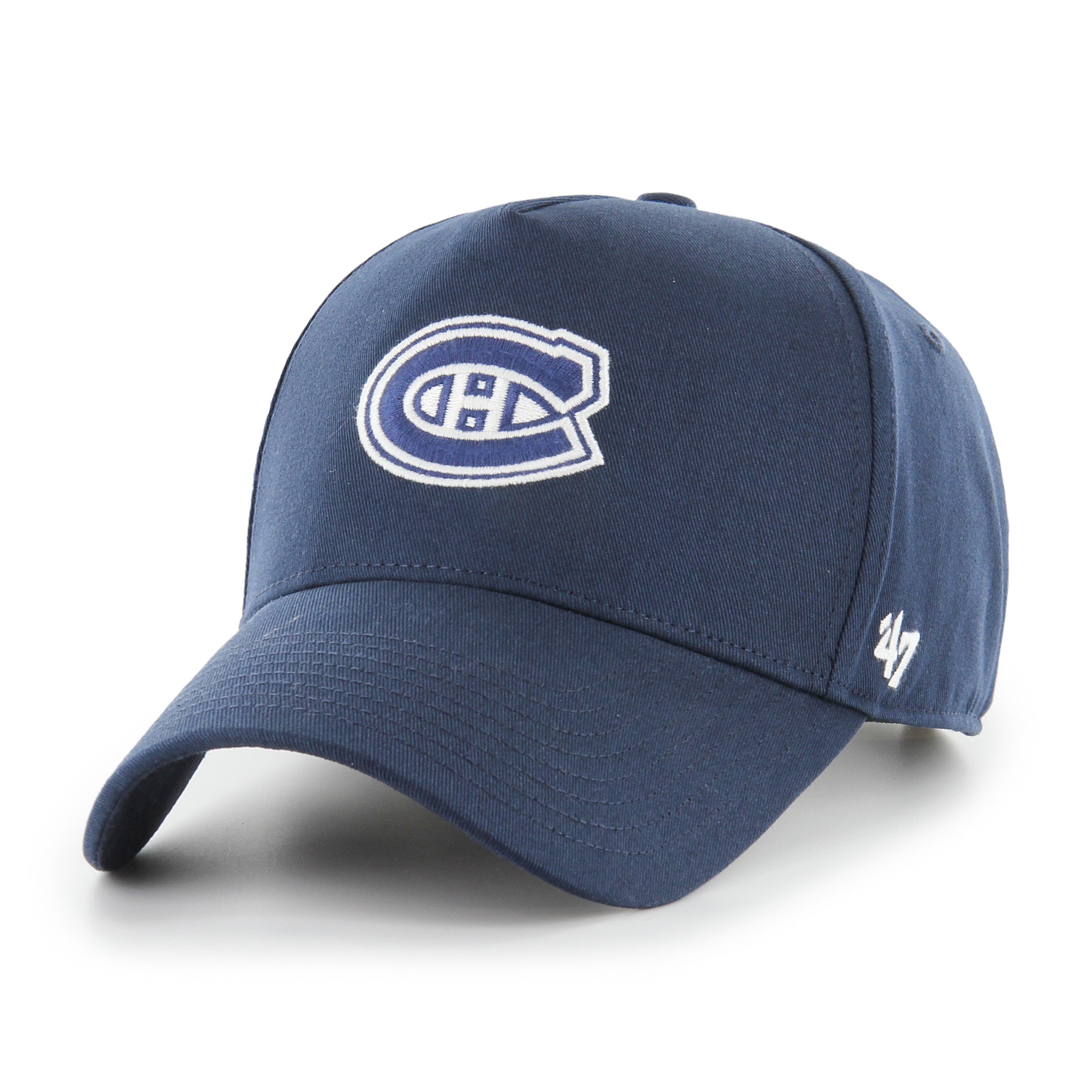 Casquette ajustable bleu marine Foundational Offside Hitch pour homme des Canadiens de Montréal (NHL) de la marque 47