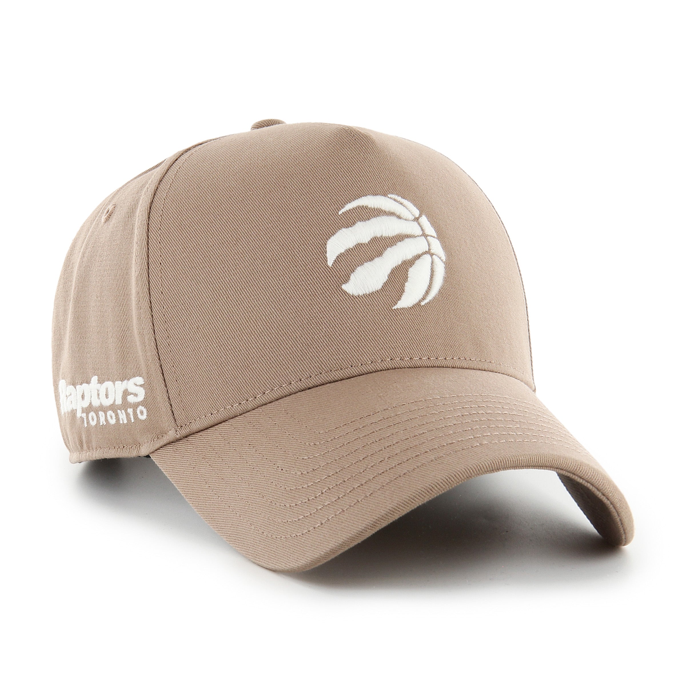 Casquette réglable Toronto Raptors NBA 47 Brand pour homme, couleur sable, modèle Offside Hitch.