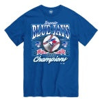 T-shirt Toronto Blue Jays MLB 47 Brand pour homme, bleu royal, champions de la Ligue américaine 2025