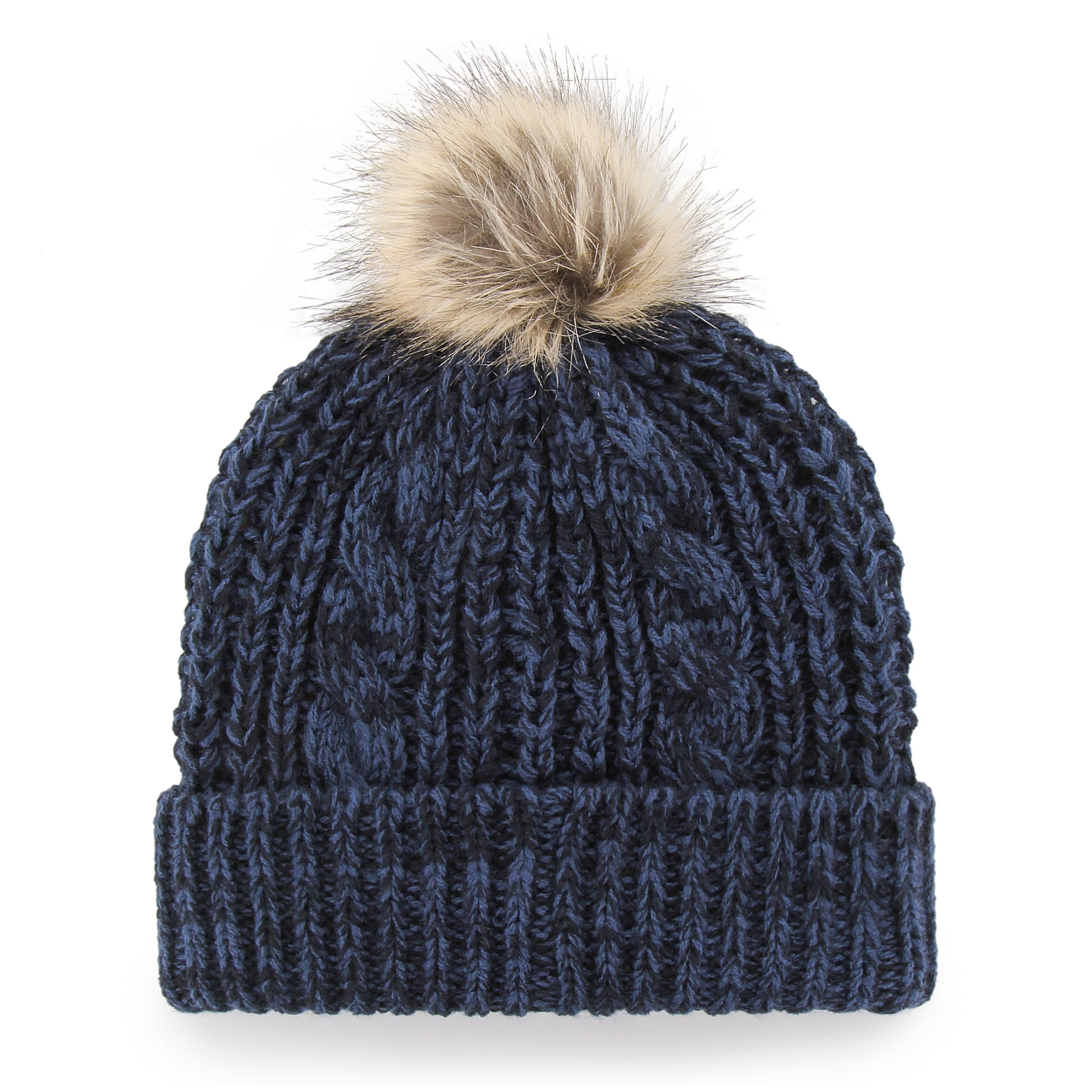 Pull à pompons bleu marine Meeko pour femme, marque 47, des Maple Leafs de Toronto (NHL).