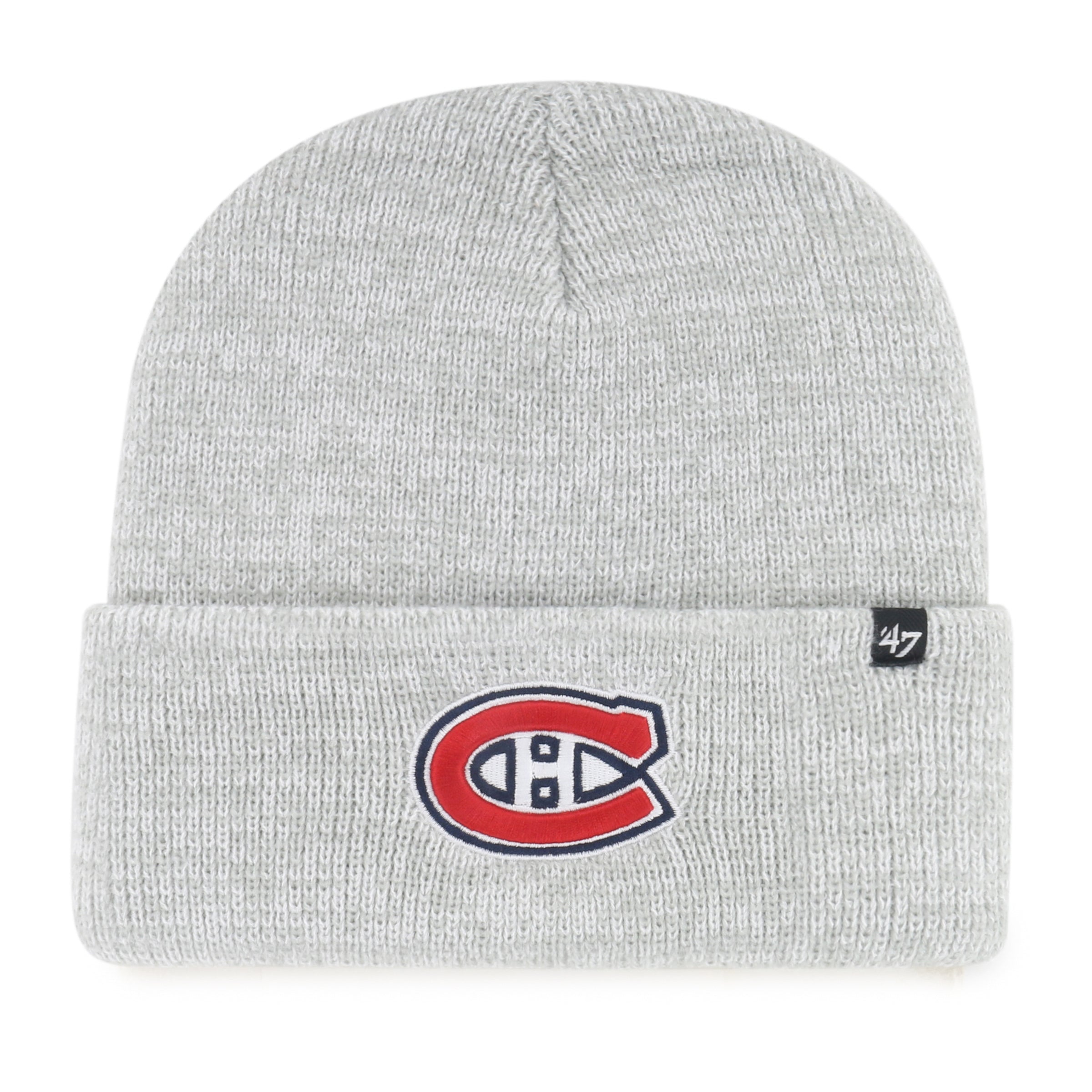 Montreal Canadiens NHL 47 Brand Men's Grey Brain Freeze Cuff Knit Hat