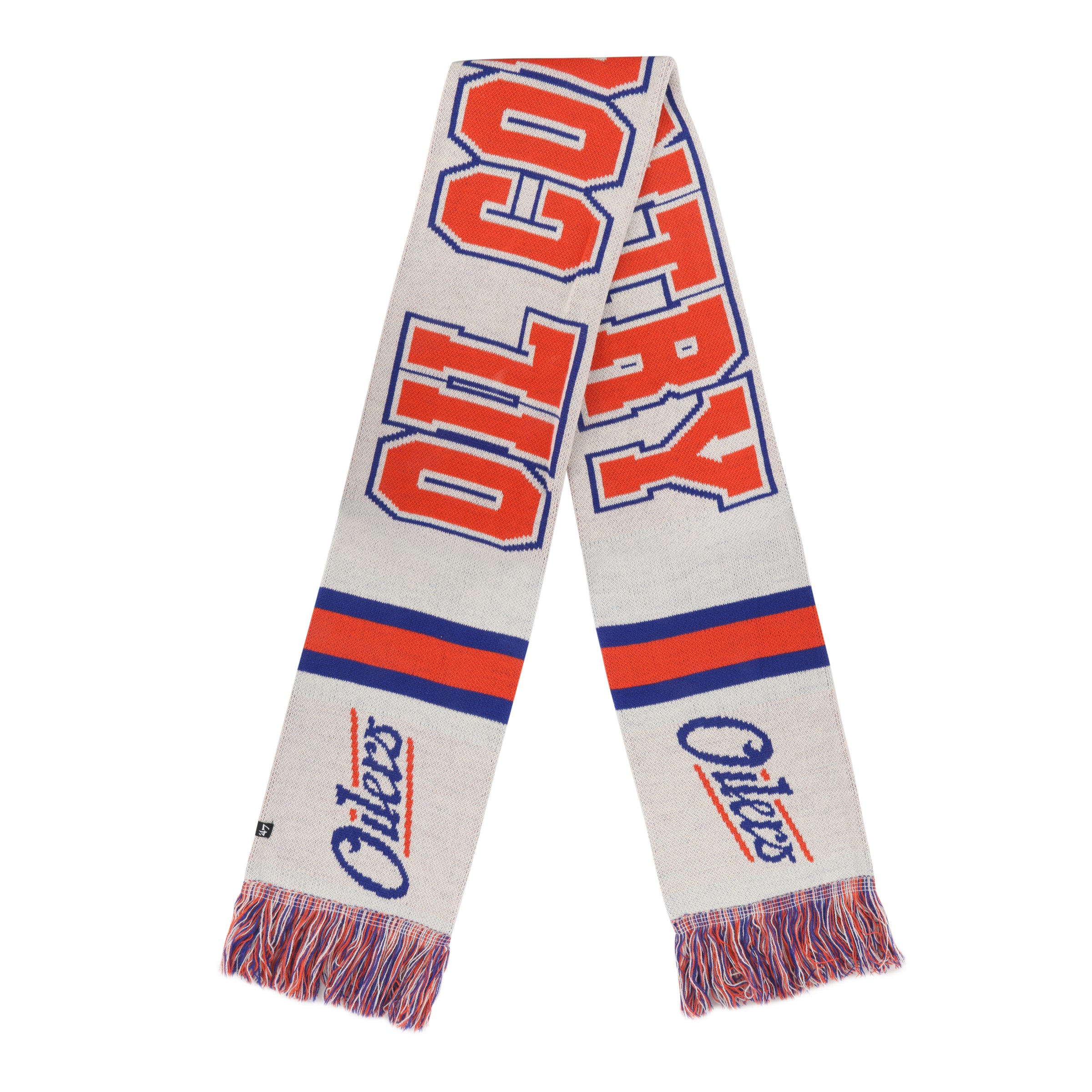 Edmonton Oilers NHL 47 Brand Men's Beige Alternate Breakaway Knit Scarf