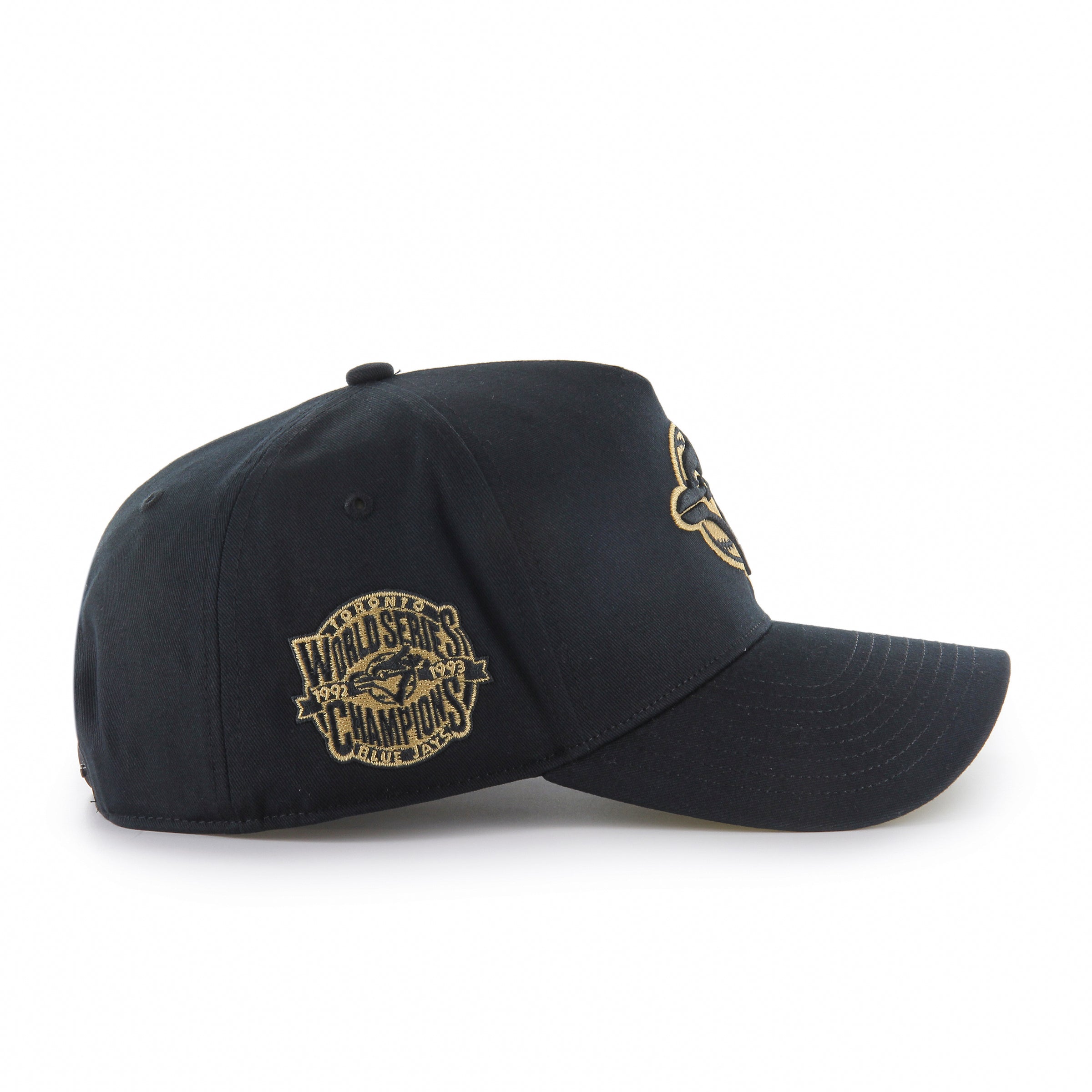 Toronto Blue Jays MLB 47 Brand Men's Black Cooperstown MVP Deluxe Sure Shot Snapback